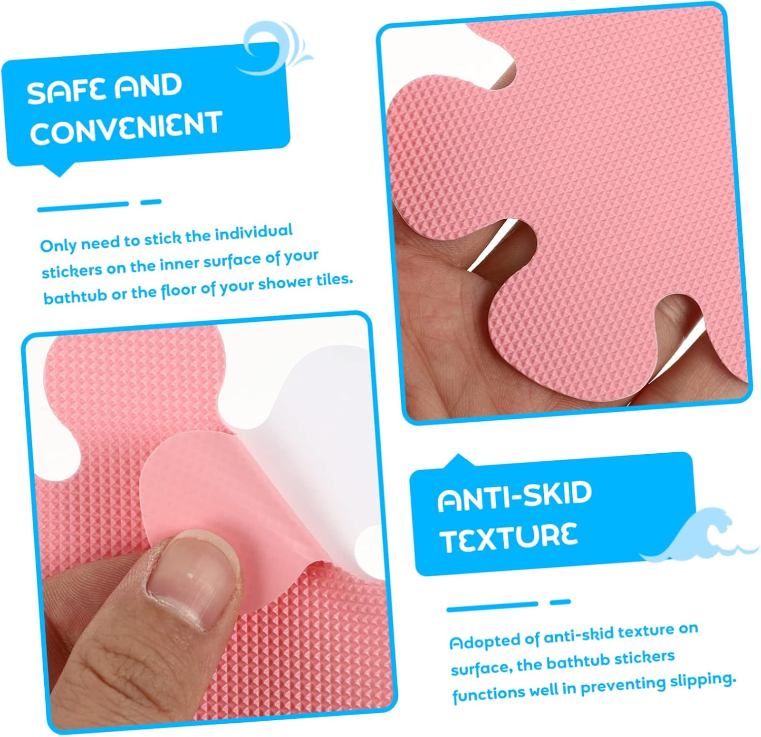 PRETYZOOM Non Slip Bathtub Stickers for Safety and Style