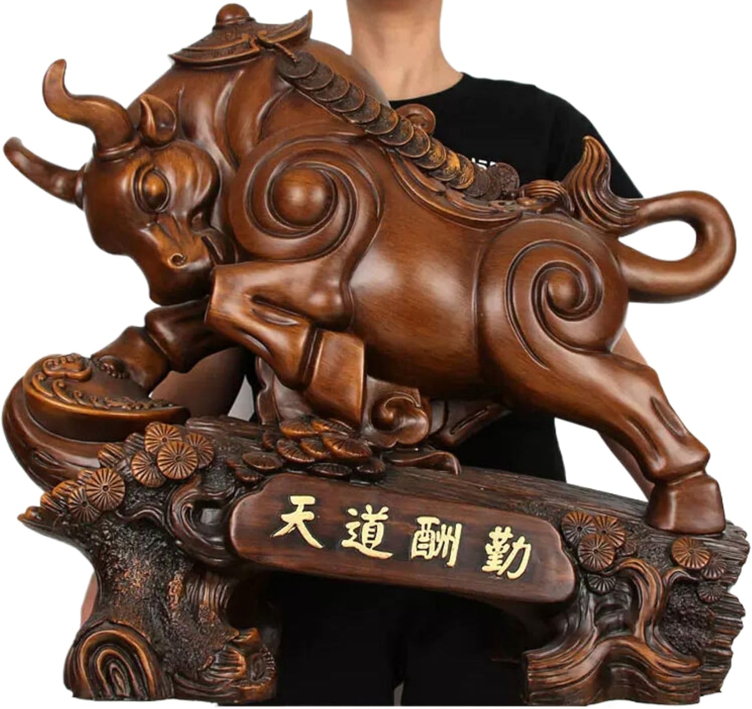Large Feng Shui Ox Statue for Wealth and Prosperity
