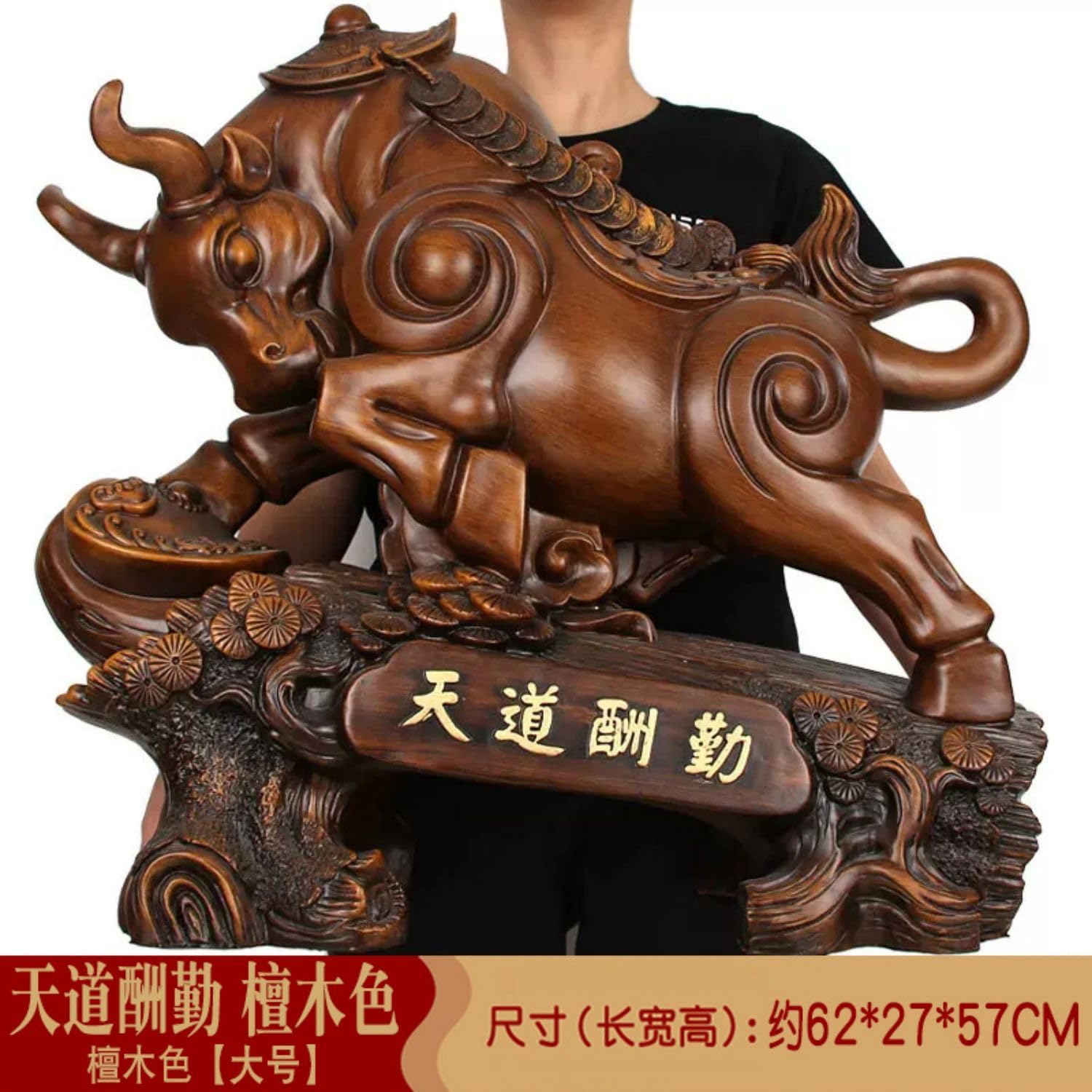 Large Feng Shui Ox Statue for Wealth and Prosperity