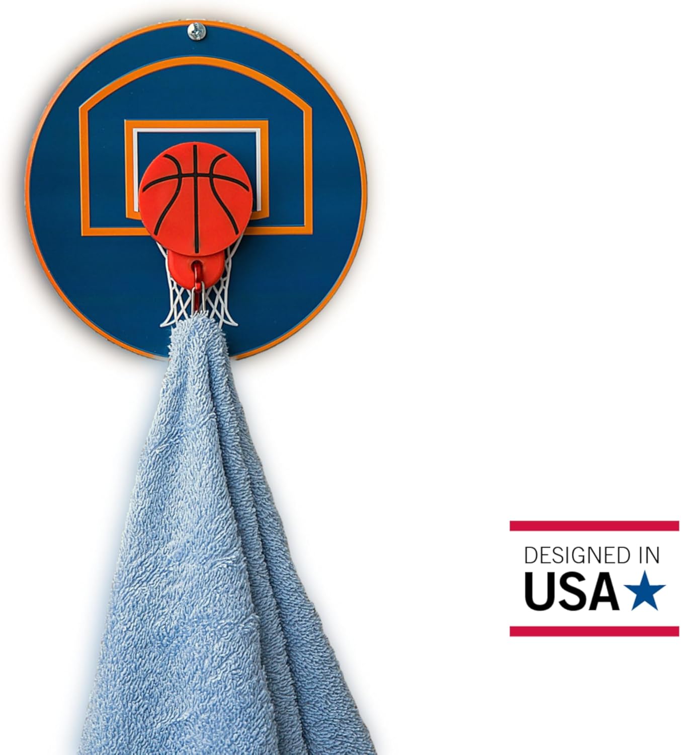 Towel Bud Magnetic Holder Basketball Unicorn Design