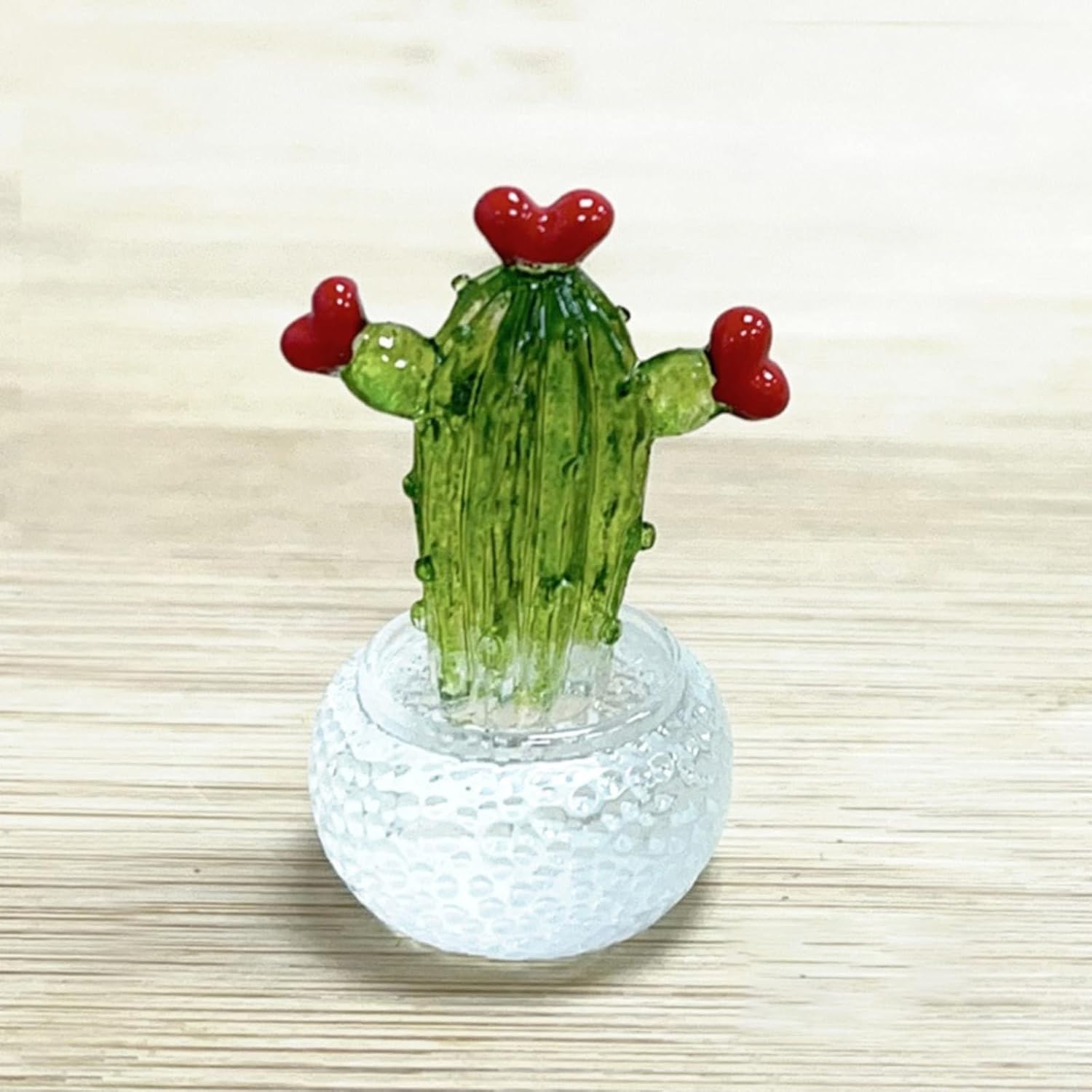 Nudsfuii Small Cactus Statue - Decorative Sculpture for Home Office
