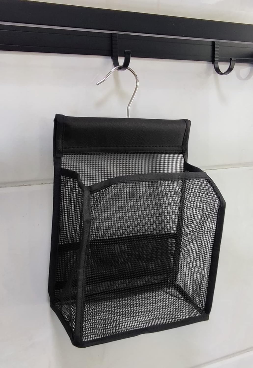 Hanging Mesh Bath Basket Organizer for College Dorms and Travel