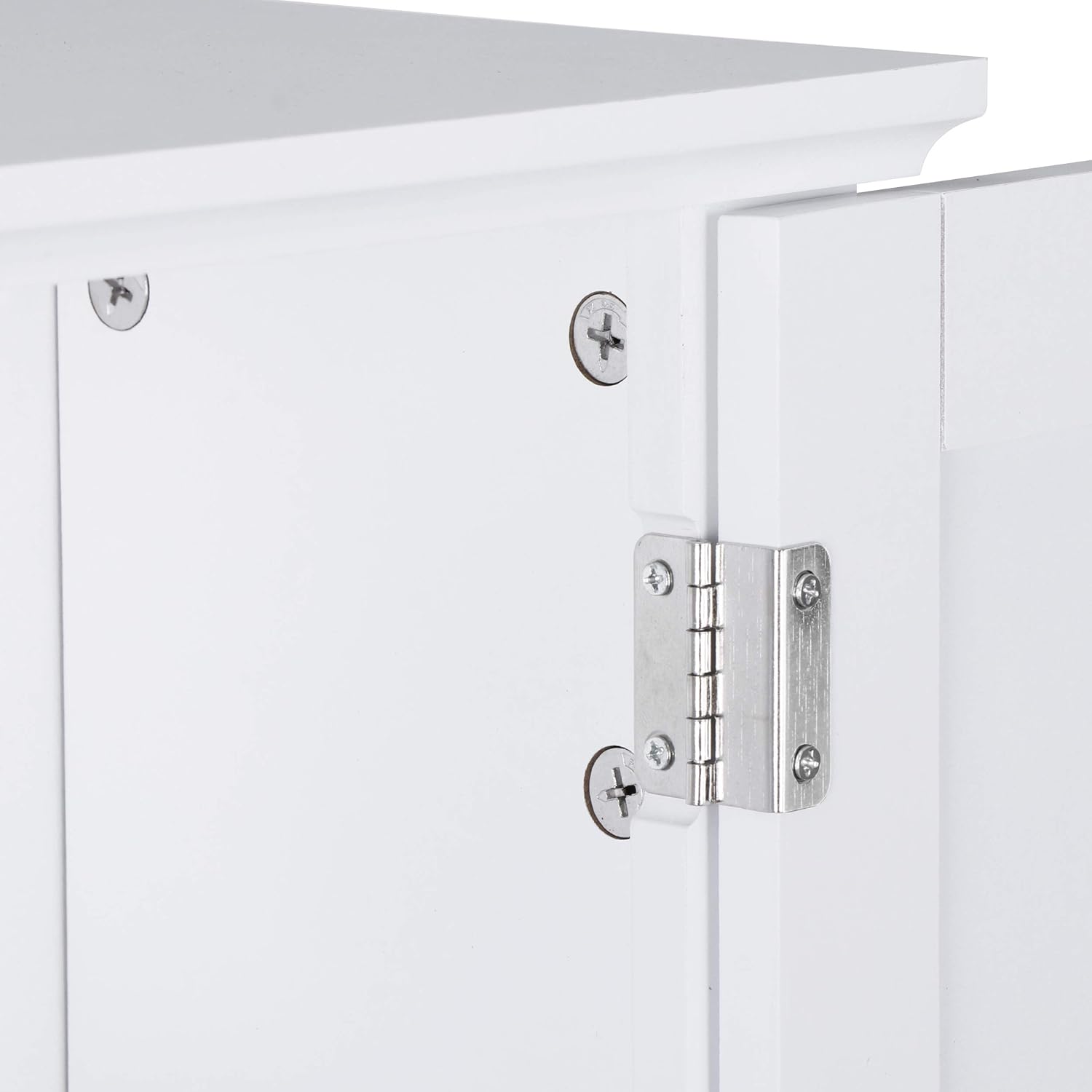Saicool Wooden Medicine Cabinet with 2-Doors and 1-Shelf