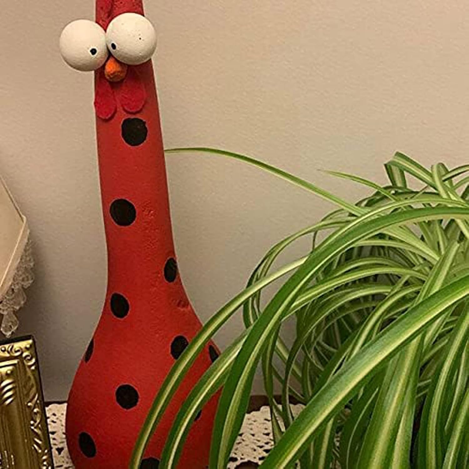 Resin Silly Chicken Decor Figurine Home Sculpture