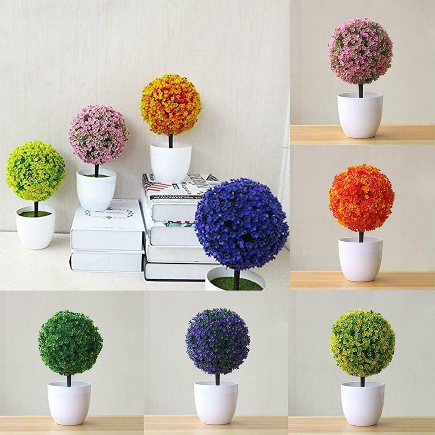 Sturdy Artificial Tree Green Grass Sculptures for Home Decor