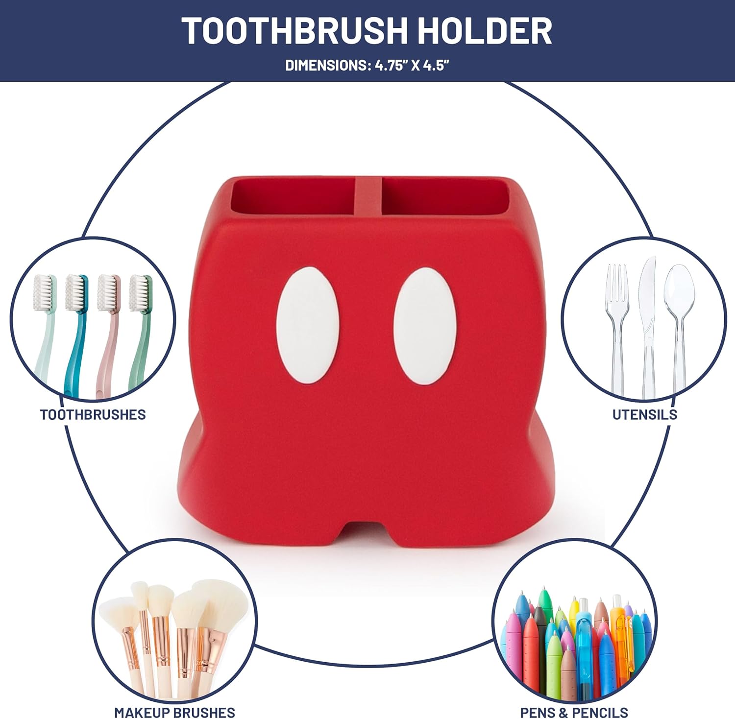 Jay Franco Disney Mickey Mouse Bathroom Organizer Set 1