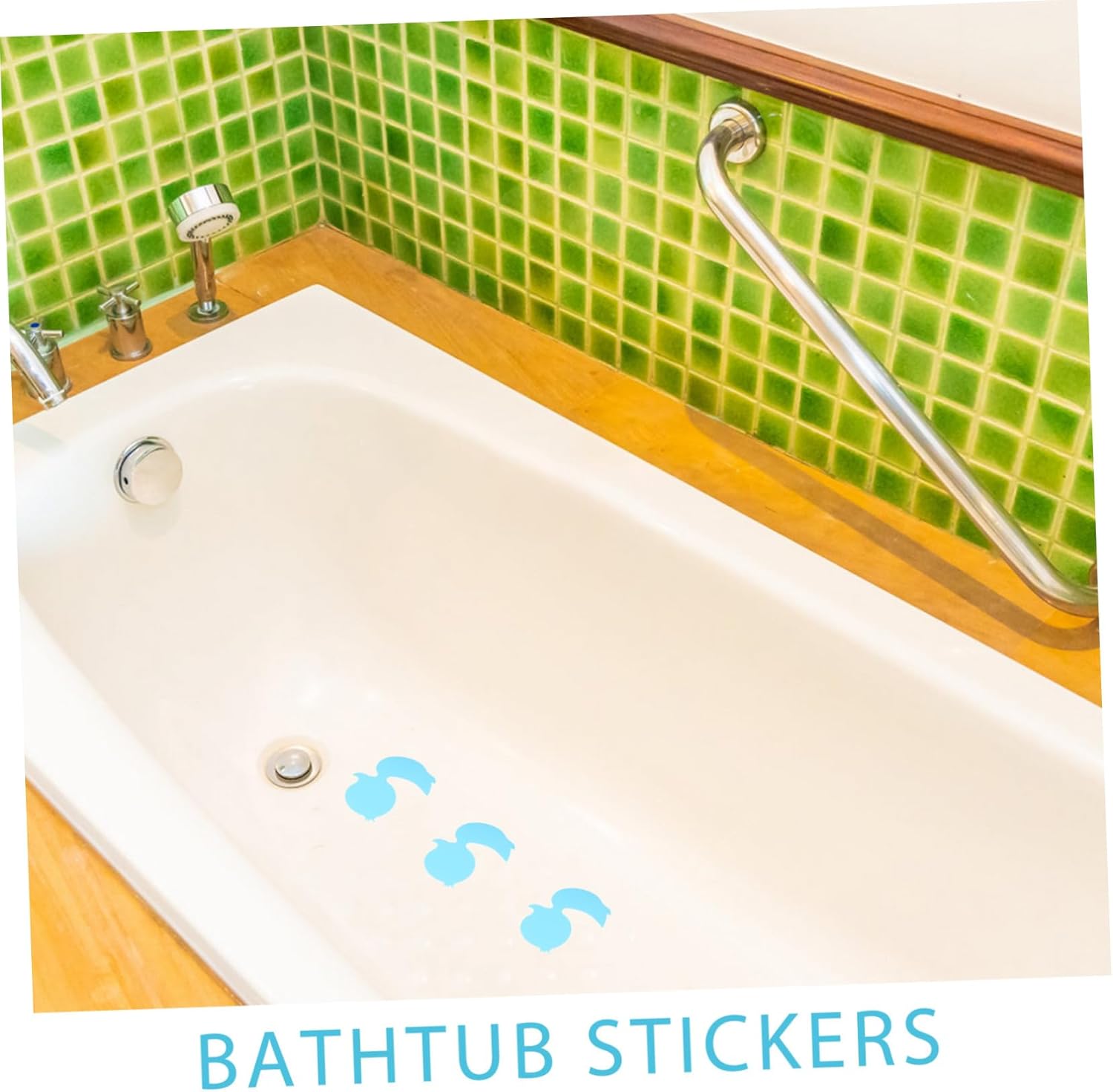 12pcs Non-Cartoon Bath Stickers for Boys and Girls
