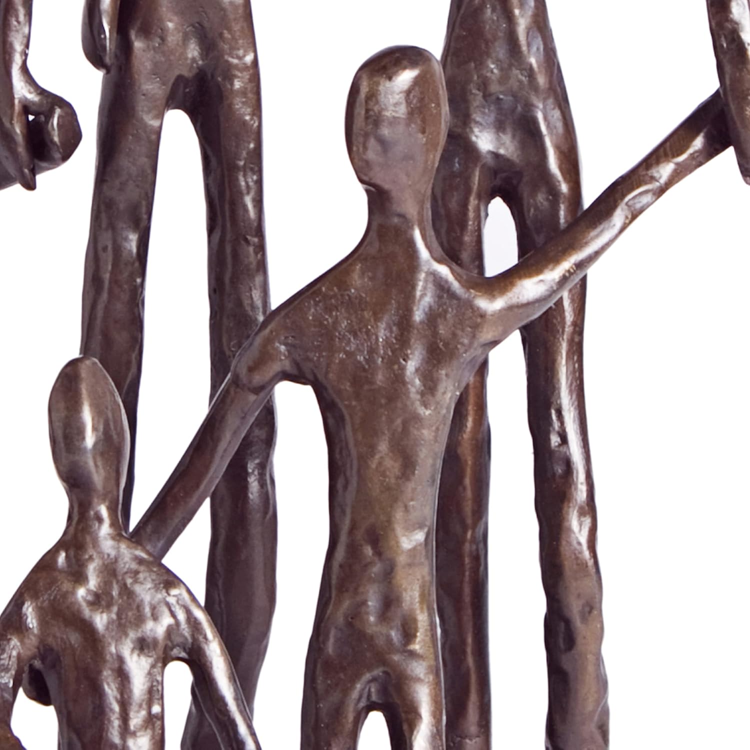 Danya B Family of Five Bronze Sculpture with Velveteen Base