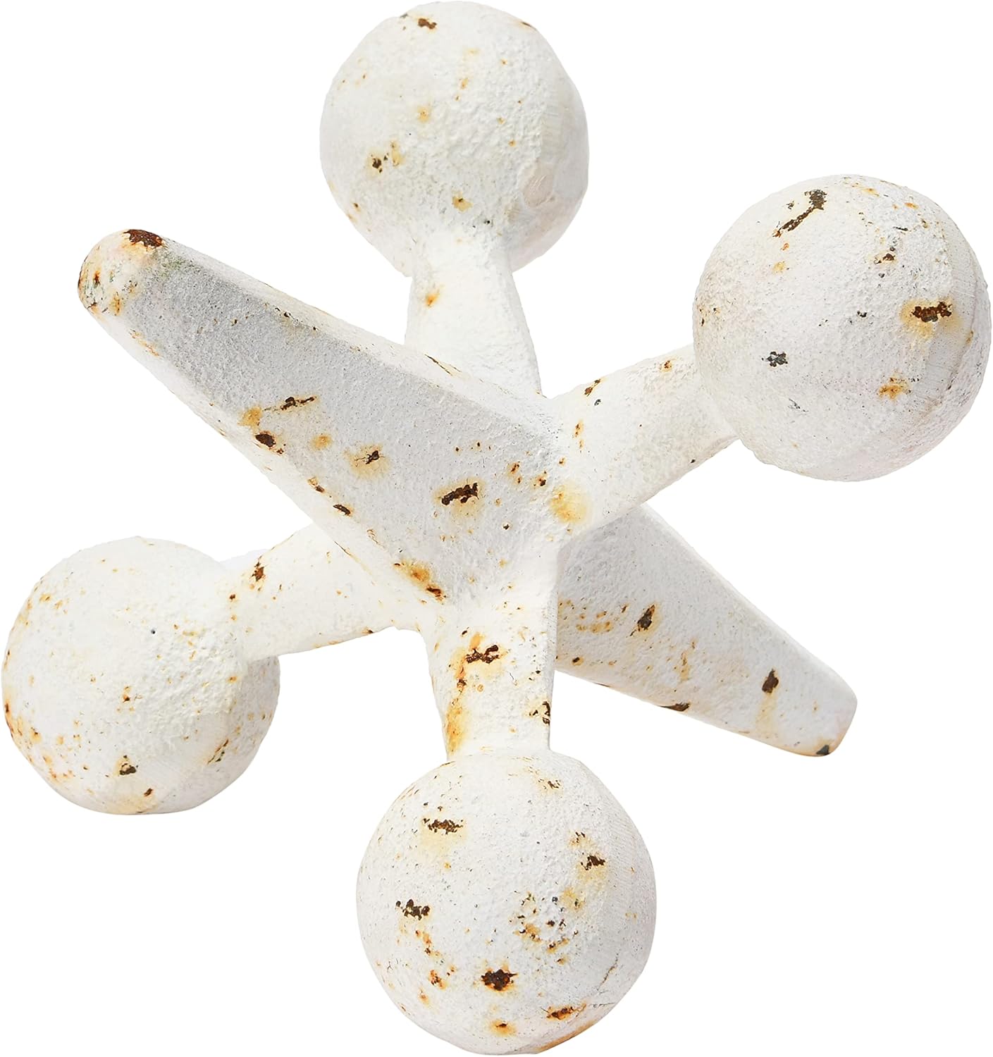 Creative Co-Op Cast Iron Jack Accent White 1