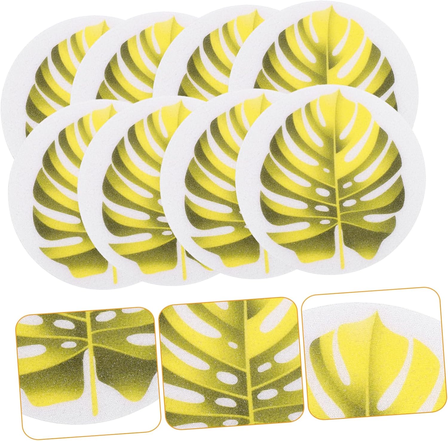 1 Set Leaf Bathtub Stickers Non-Slip Decals for Safety and Fun