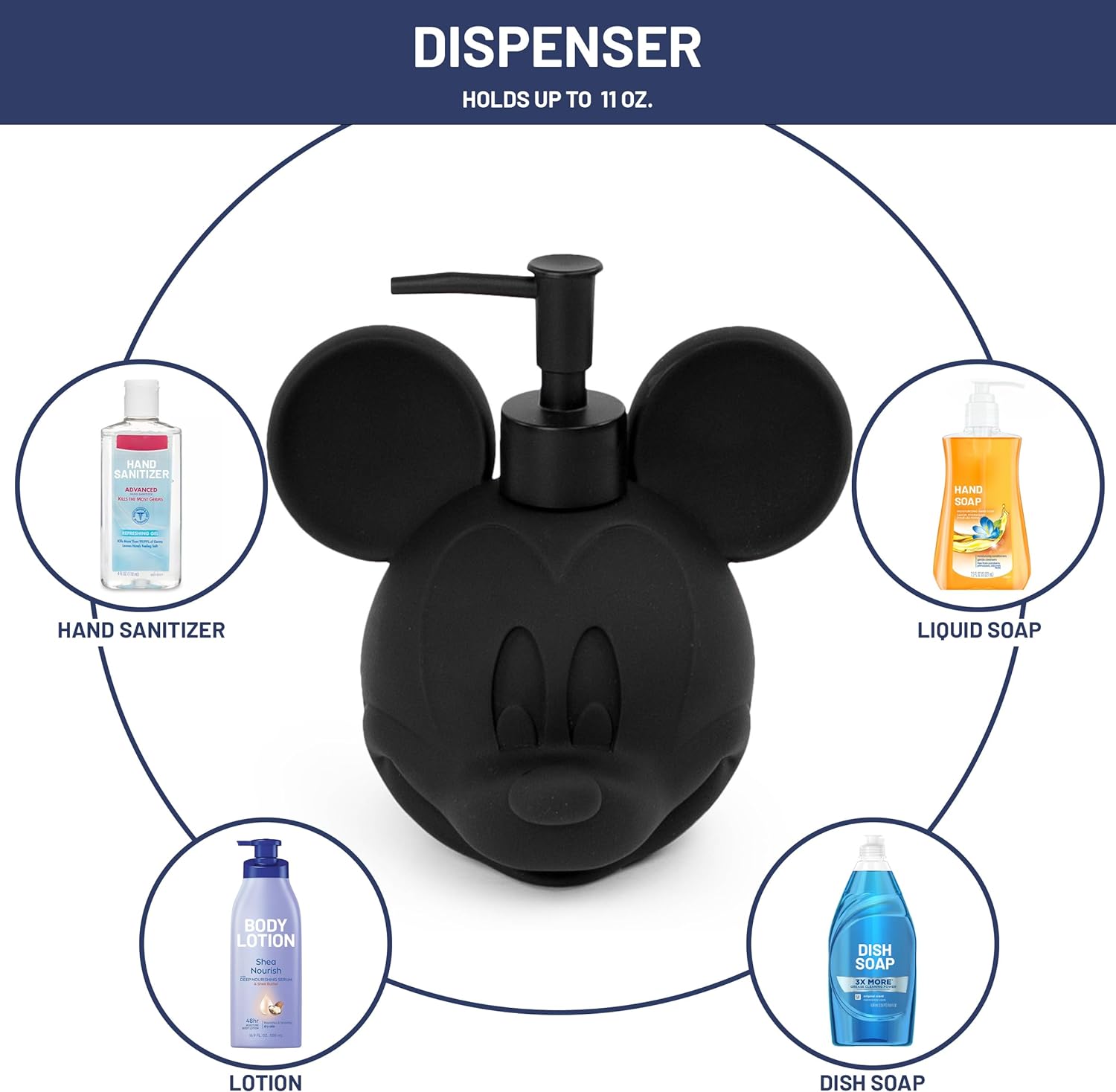 Jay Franco Disney Mickey Mouse Bathroom Organizer Set 1
