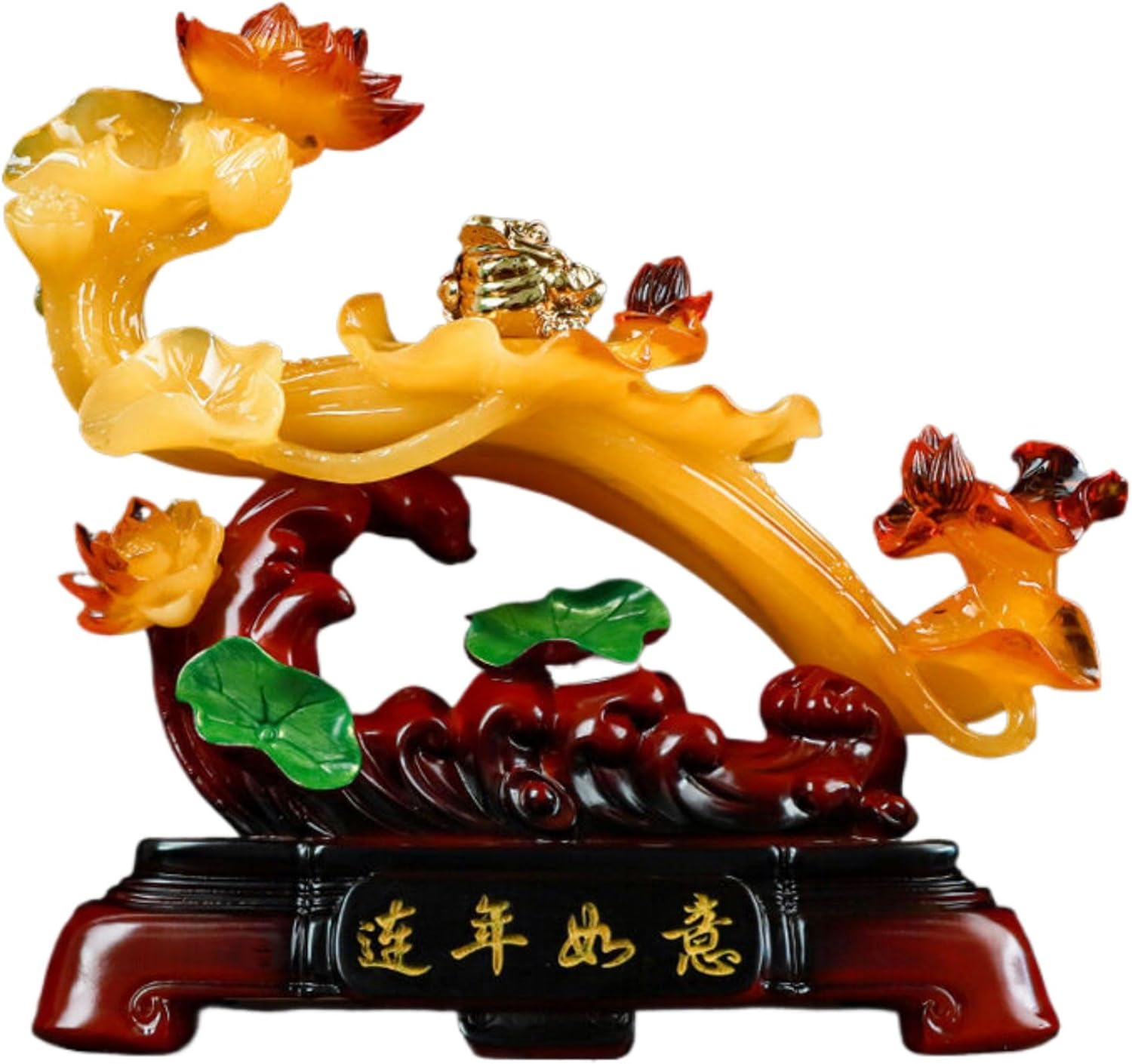Handcrafted Resin Wealth Statue with Feng Shui Meaning