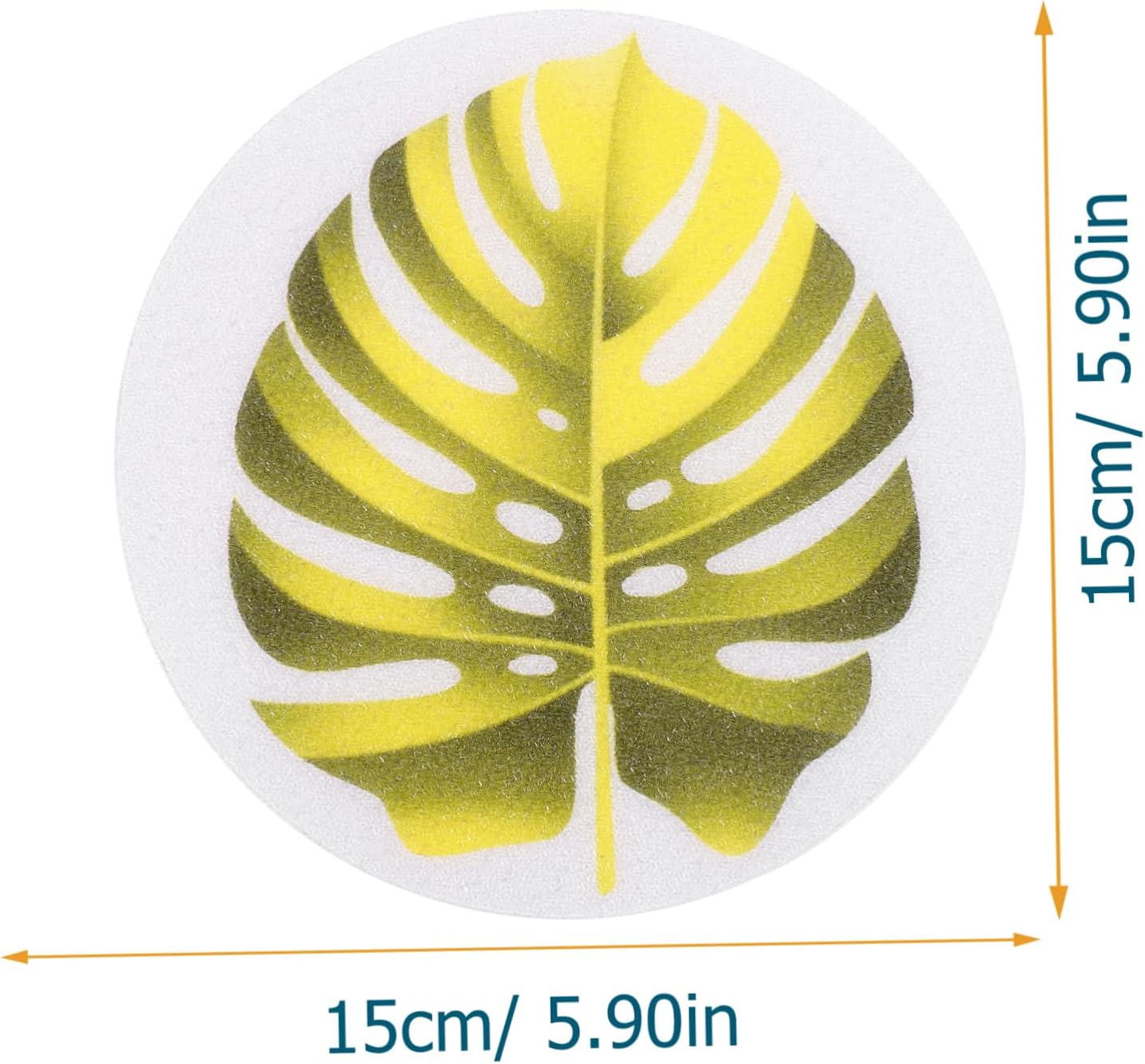 1 Set Leaf Bathtub Stickers Non-Slip Decals for Safety and Fun