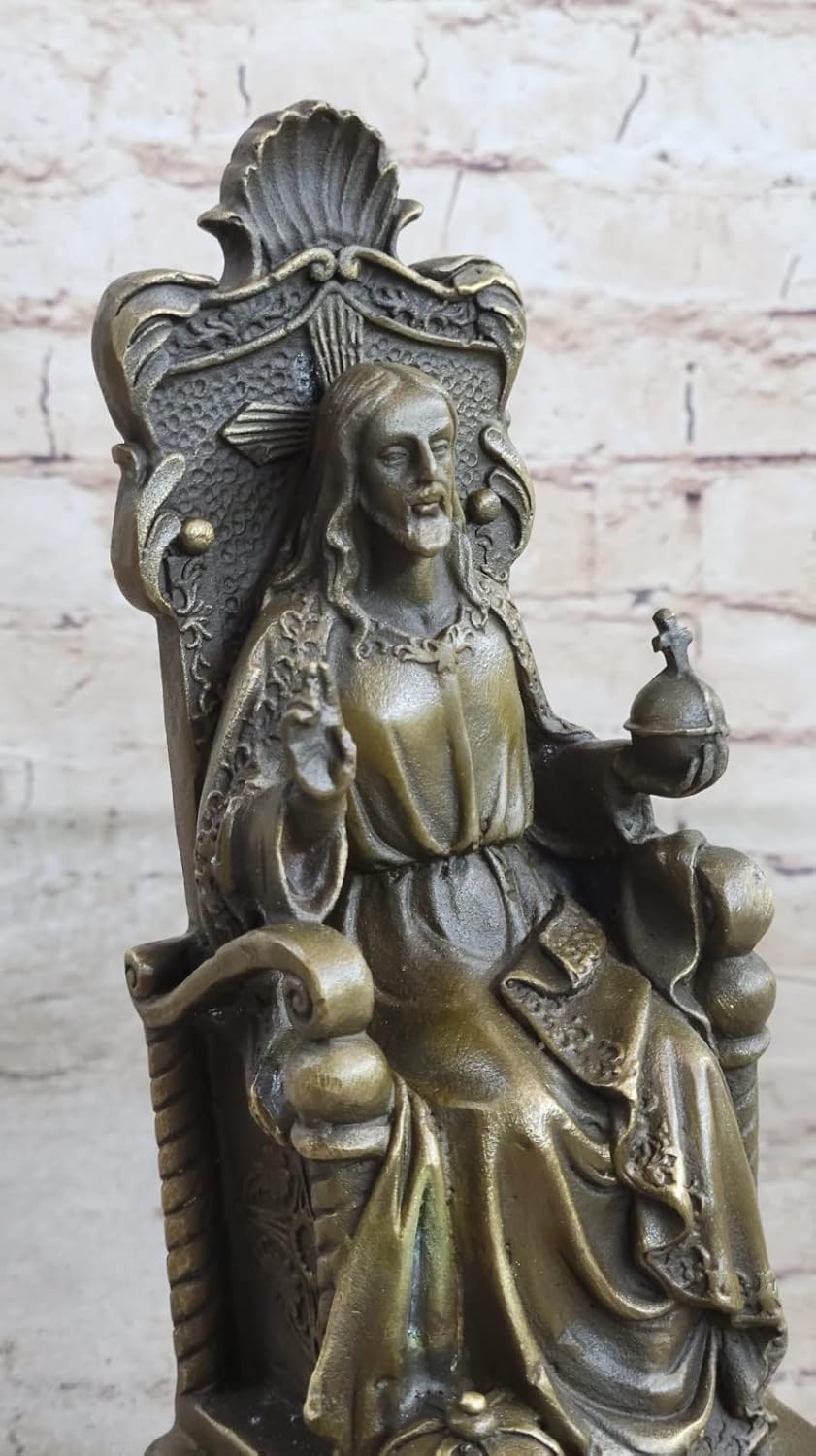 European Bronze Real Bronze Metal Statue Christian Jesus Christ Lord Angels Sculpture