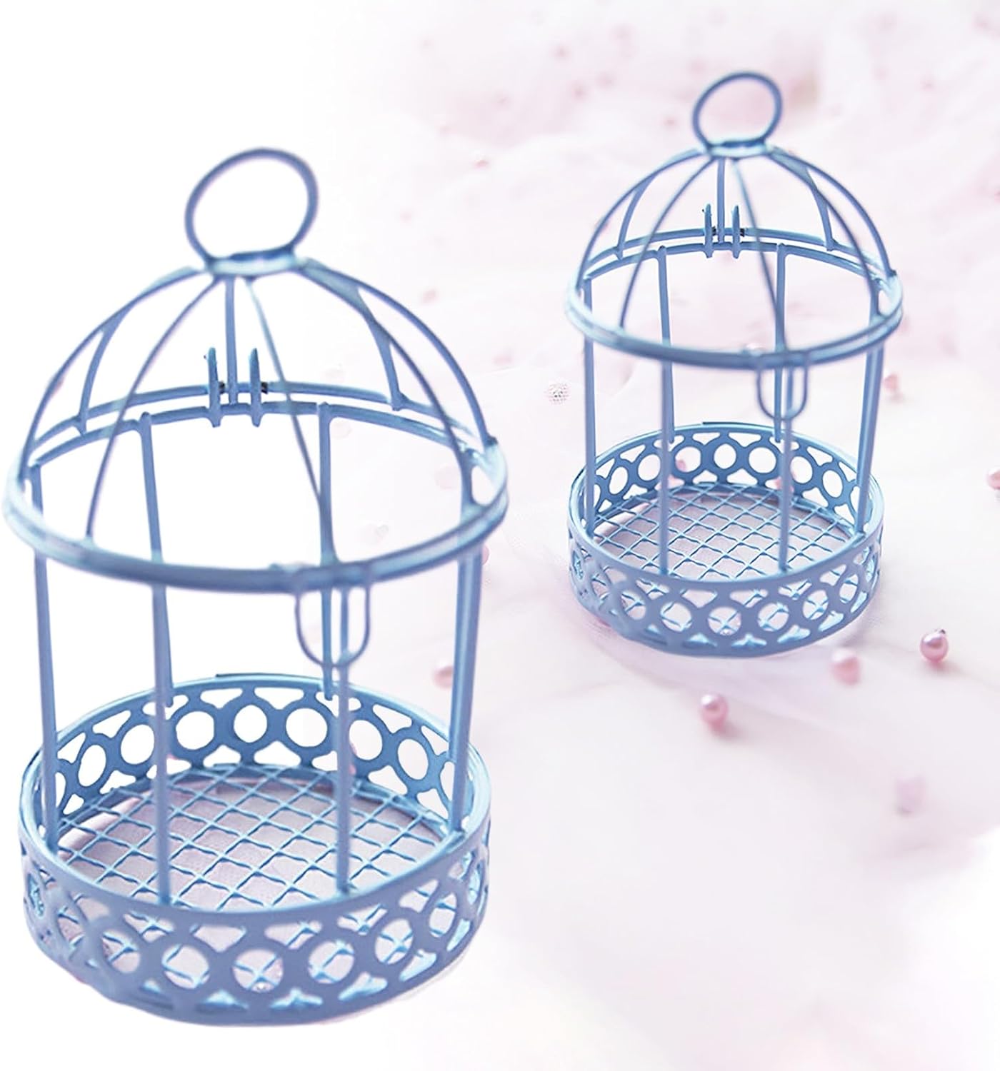 Modern Mini Bird Cage Sculptures for Home Decor
