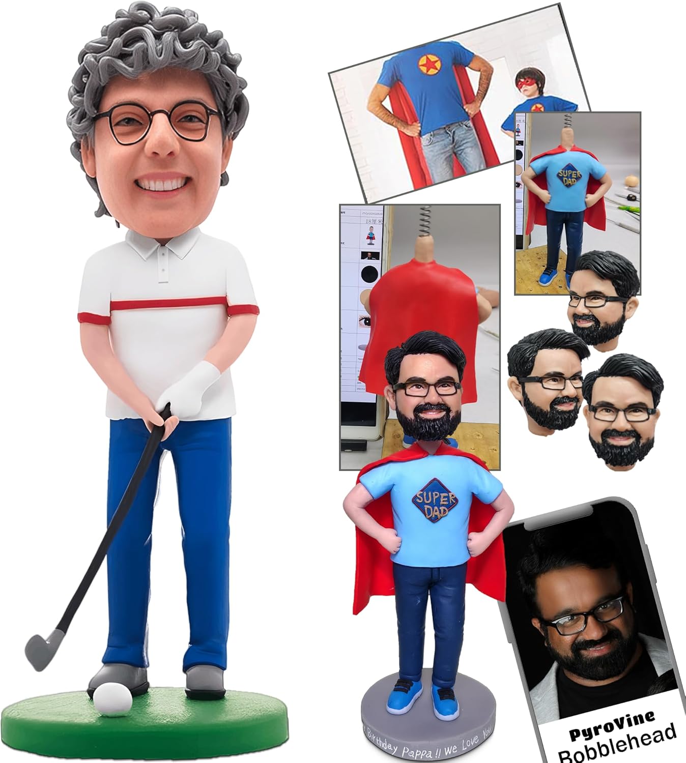 Custom Bobbleheads for Golf Enthusiasts 71in