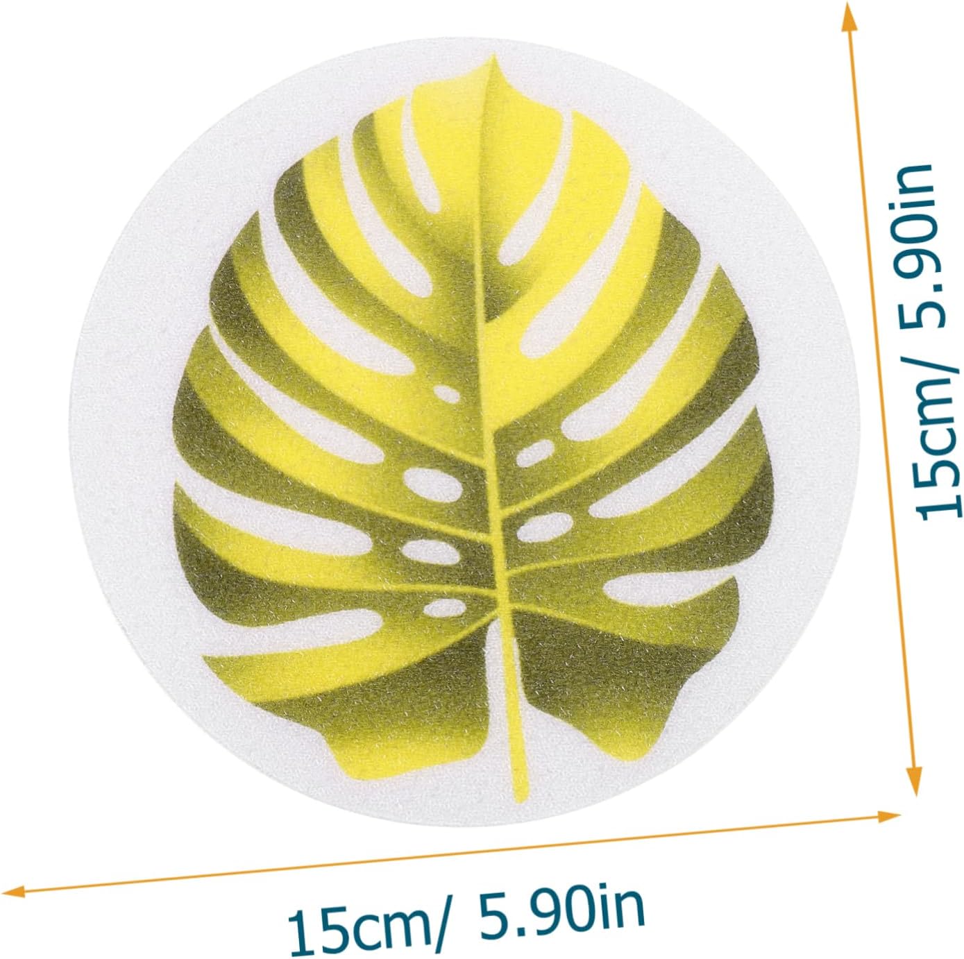 Alipis Leaf Shape Non-Slip Bathtub Decals