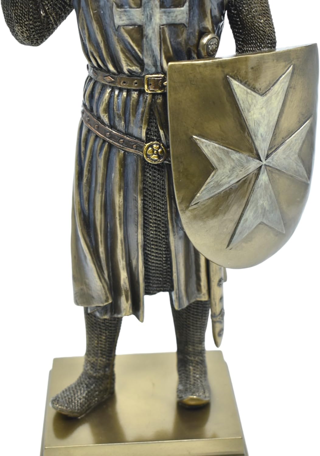 Generic Medieval Knight Axeman Statue Cold Cast Bronze Resin Figure 1240 Inche