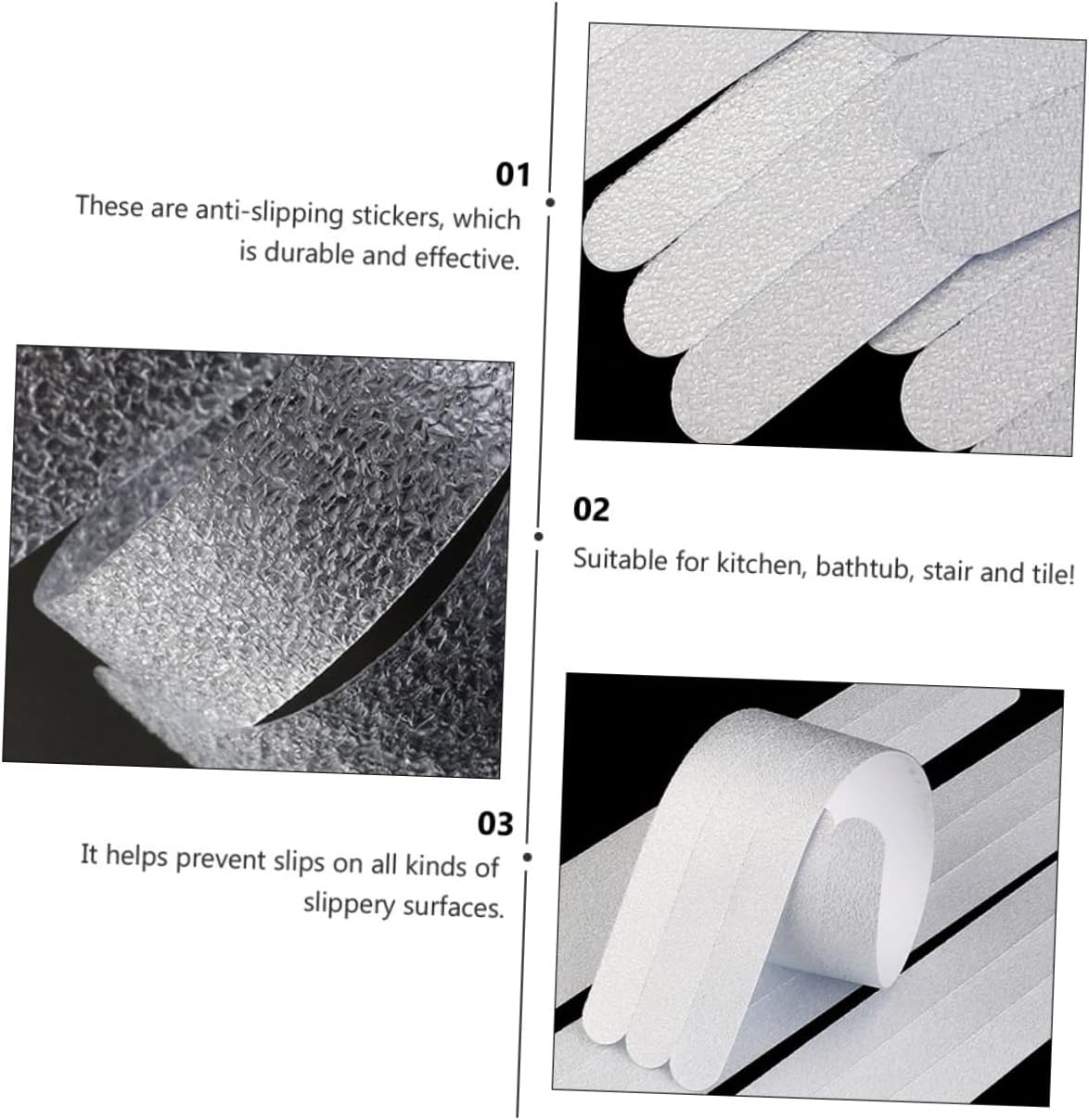 HOOTNEE Anti-Slip Stickers for Bathroom and Kitchen