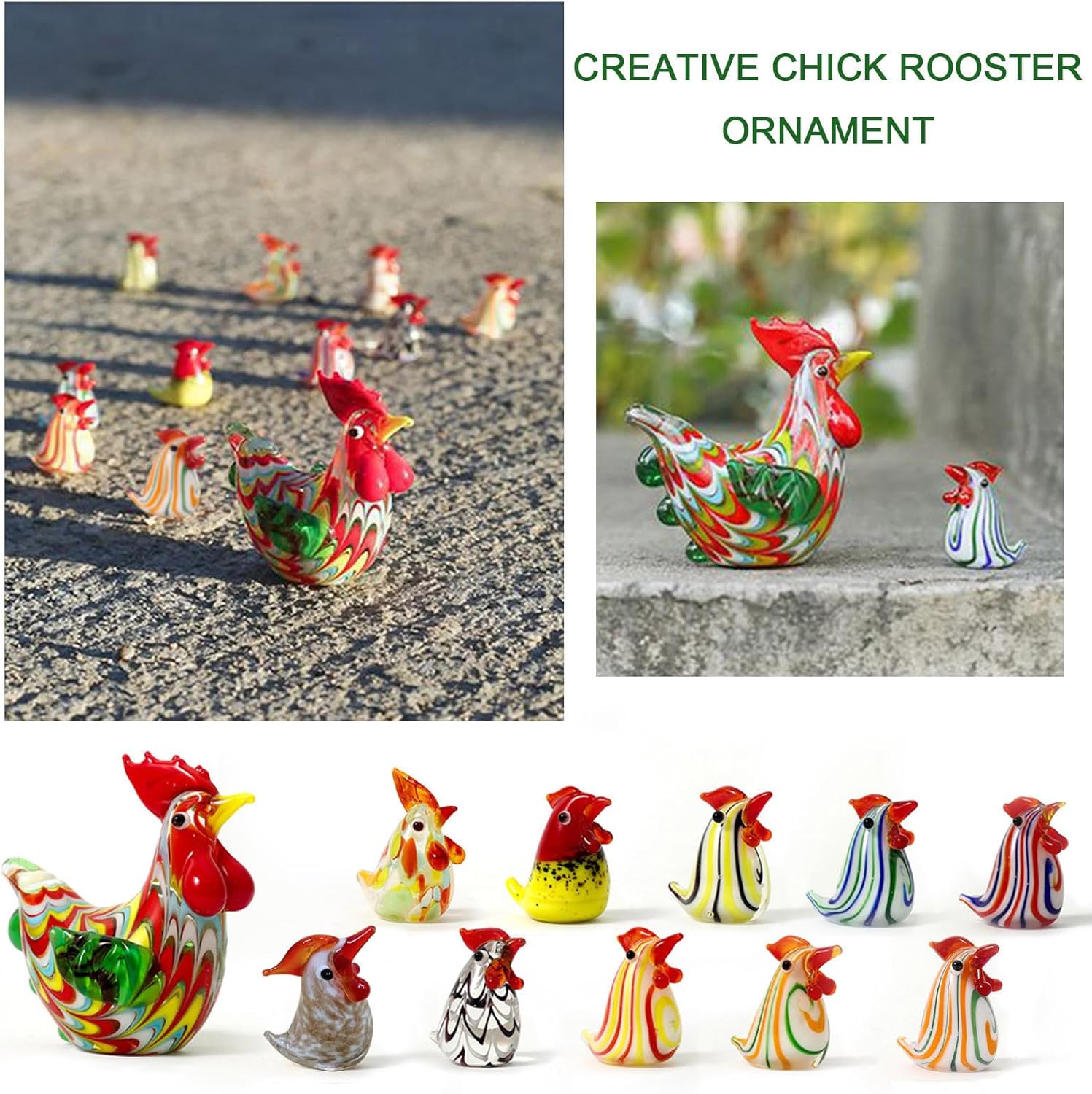 Miniature Figurines for Home Decor - Cute Gold Statues
