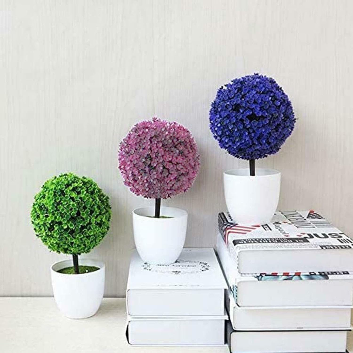 Sturdy Artificial Tree Green Grass Sculptures for Home Decor