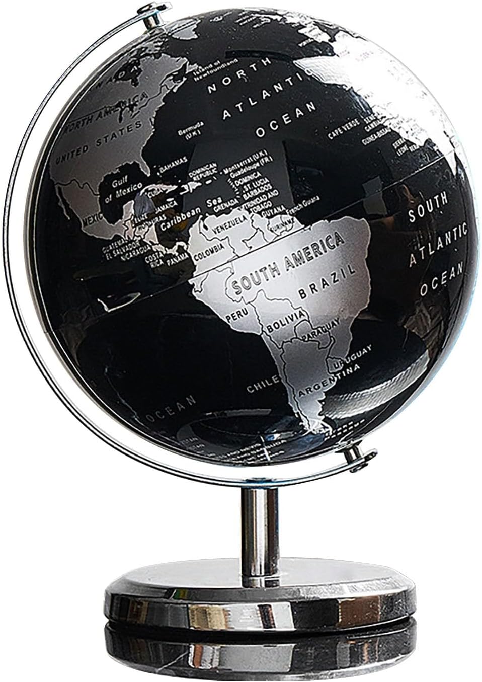 360 Rotating Globe Sculpture - Home Decor Coffee Table Decor