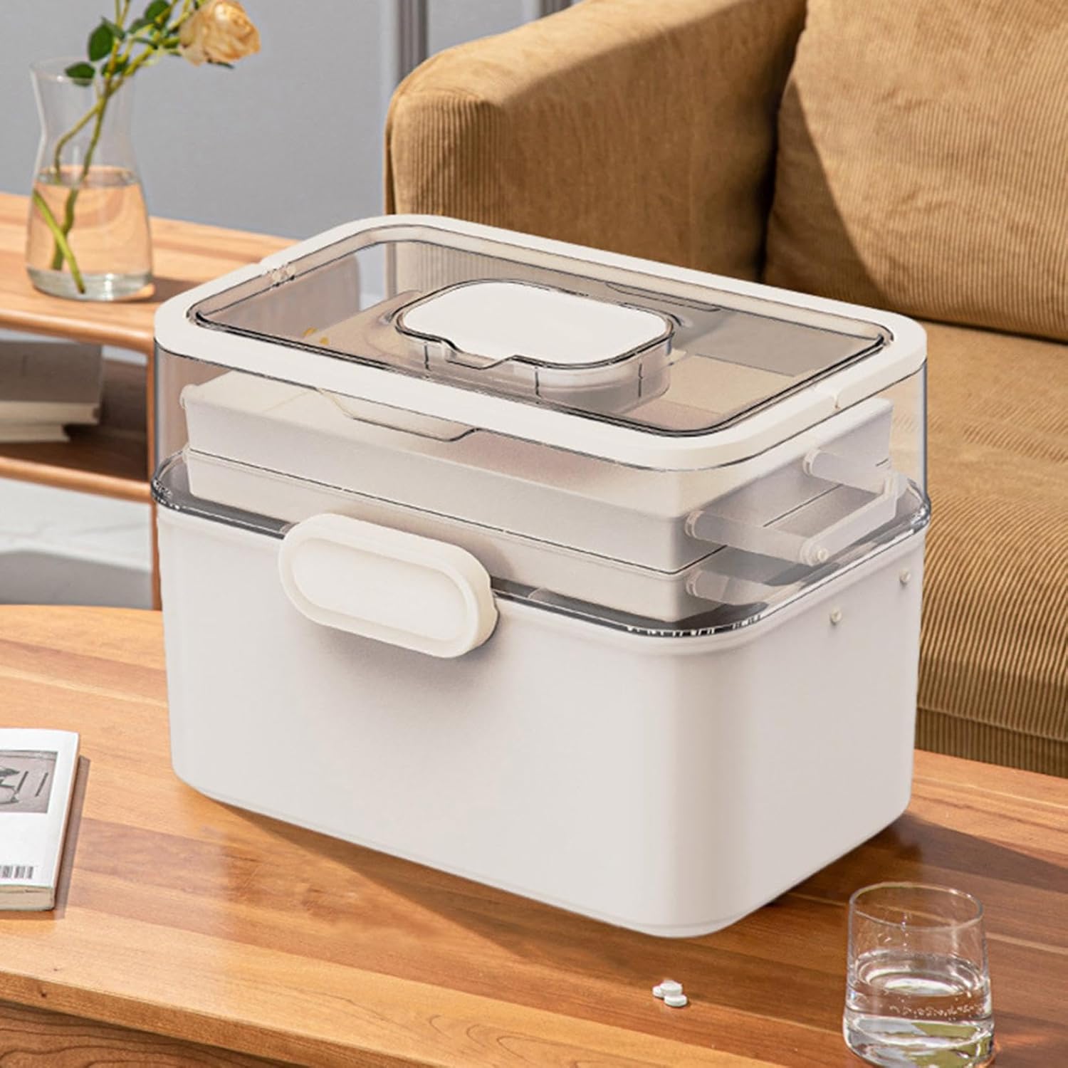 3-Tier Medicine Storage Organizer for Home Travel