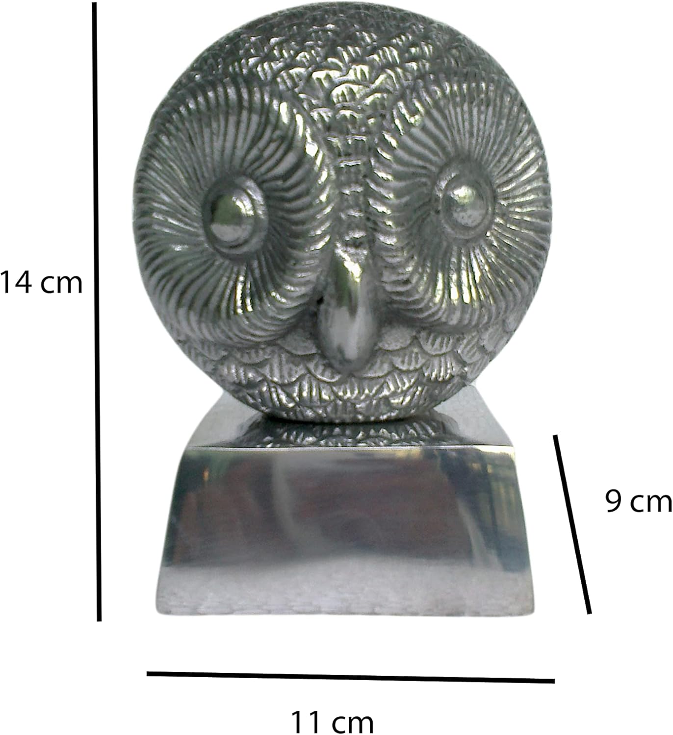 55 Inches Metal Owl Statue for Living Room Decor