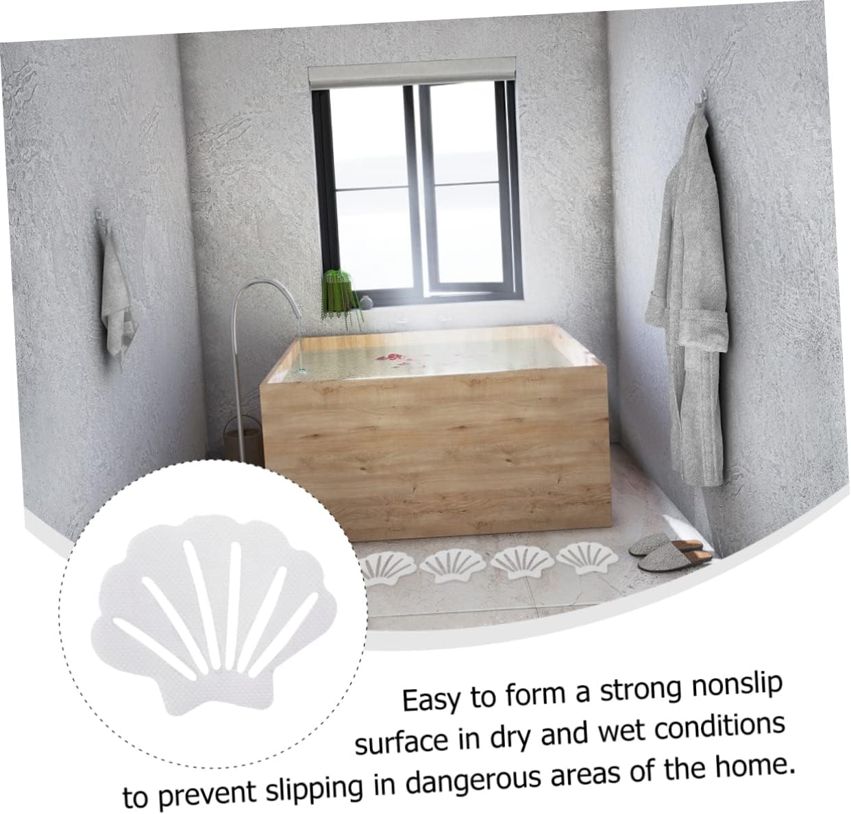 Ciieeo Nonslip Bathroom Sticker for Safety