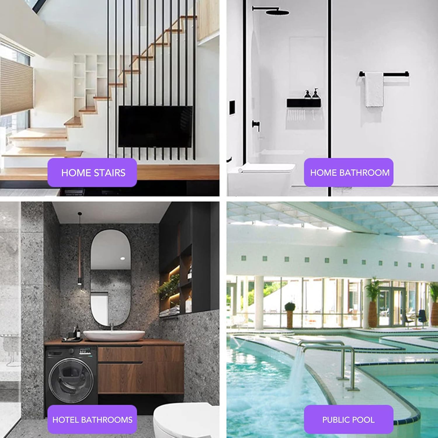 Tissting Non-Slip Bathtub Stickers 20 PCS