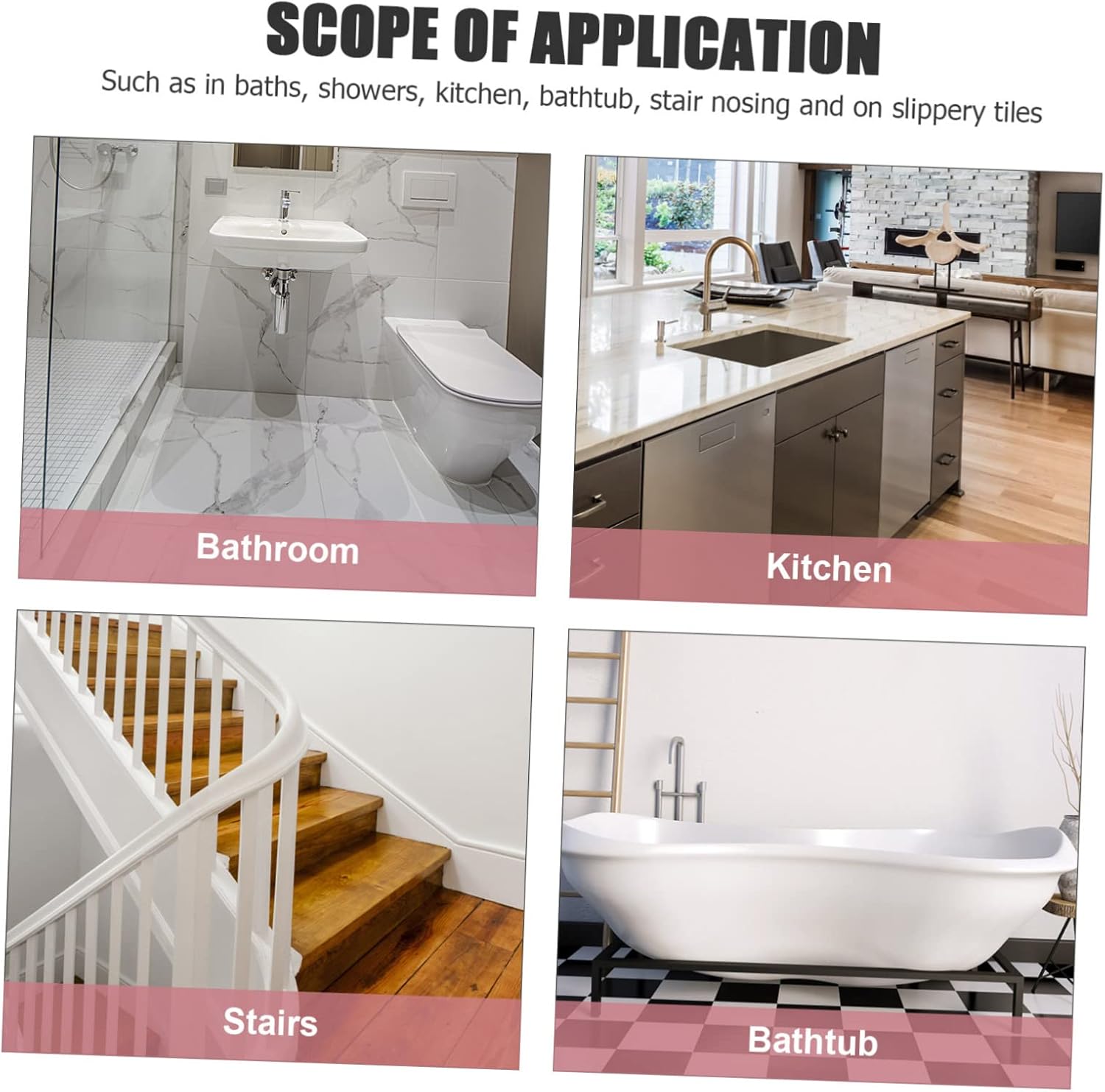 ABOOFAN Non-Slip Bathtub Stickers with Easy Installation