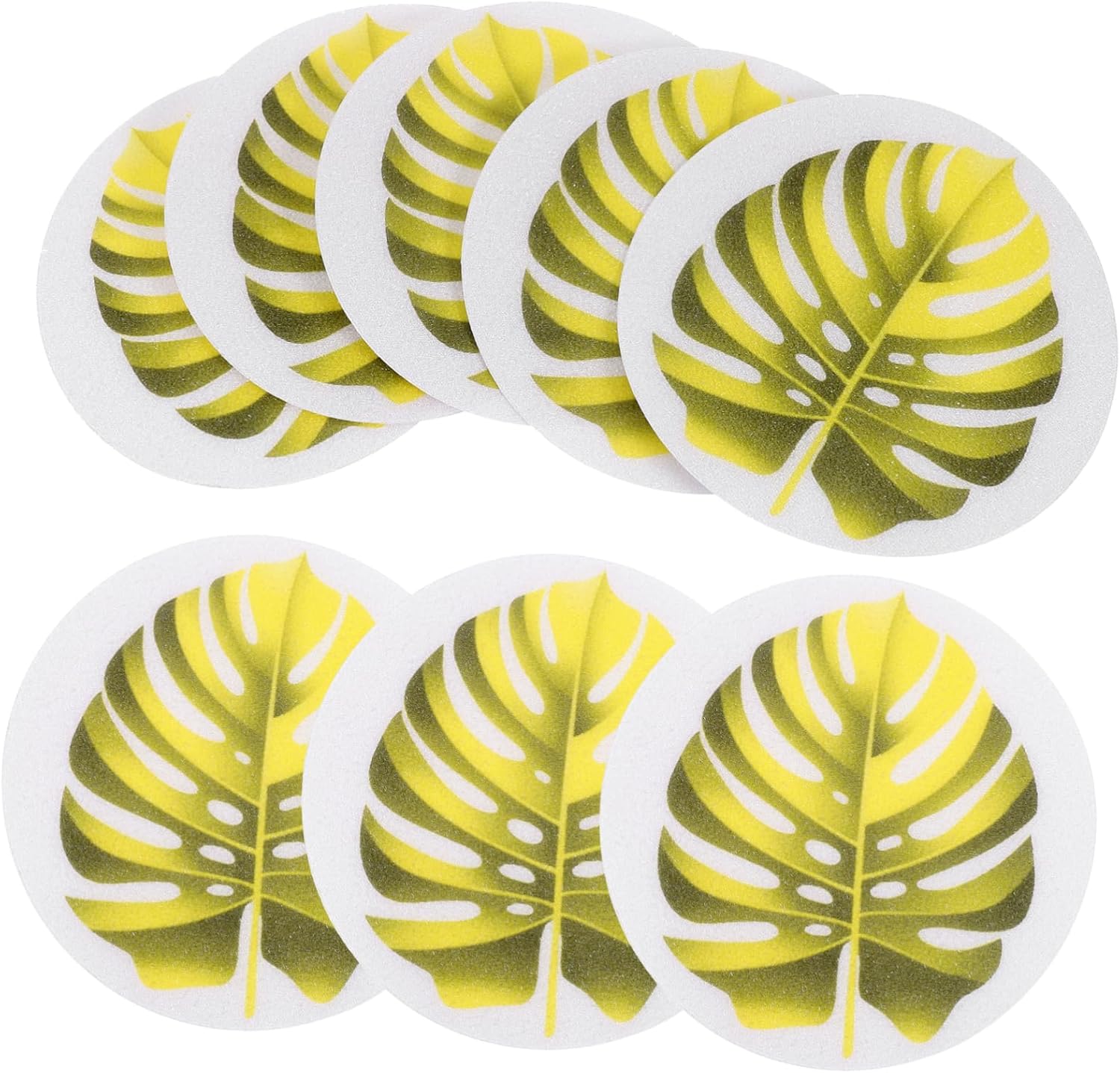 Zerodeko 1 Set Non-Slip Bathtub Stickers Leaf Pattern
