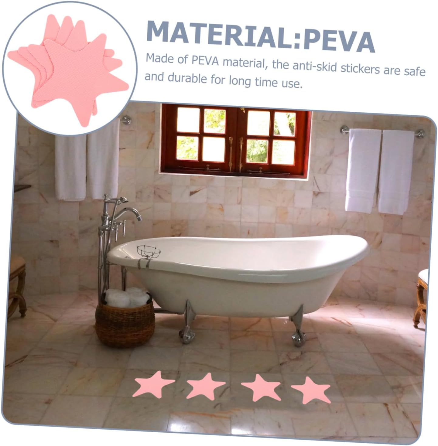 Yardenfun 1Set Non-Skid Bathtub Stickers 1