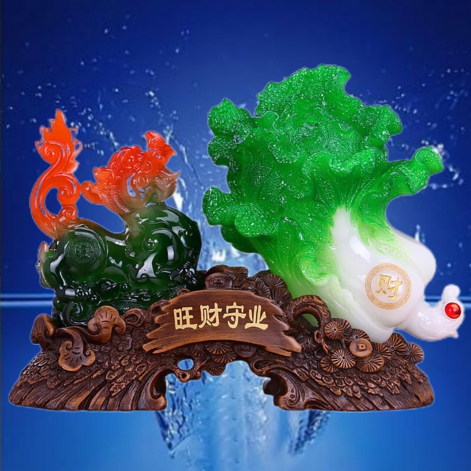 Feng Shui Resin Wealth Statues for Home Decor
