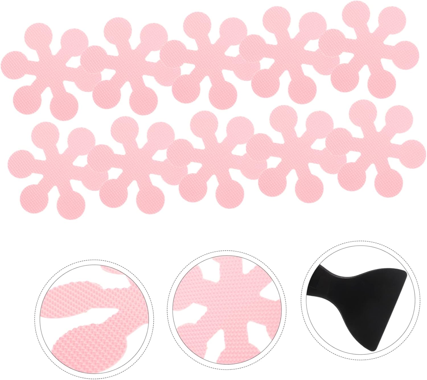 PRETYZOOM Snowflake Non-Slip Bathtub Decals