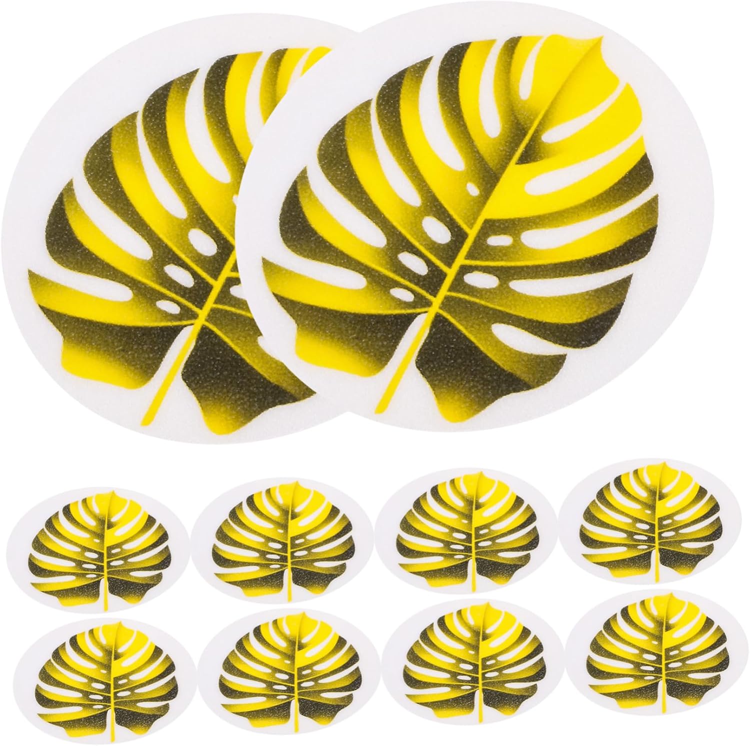 Ciieeo Non-Slip Leaf Bathtub Decals