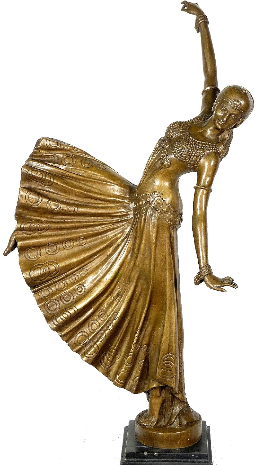 Kunst Ambiente Chorus Girl Bronze Sculpture - Signed