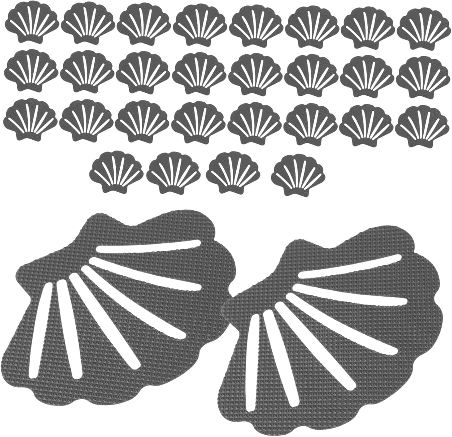 Ciieeo 30PCS Shell Shaped Non-Slip Bath Tub Stickers for Safety