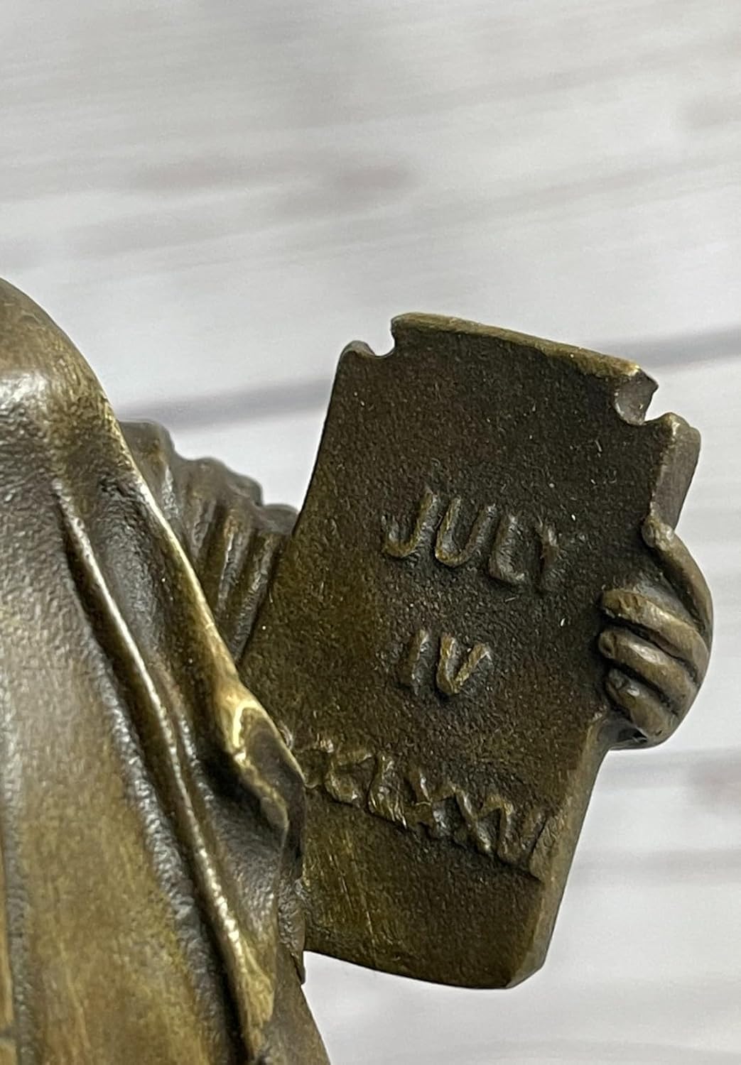 Fisher New York Statue of Liberty Bronze Sculpture on Marble Base 1