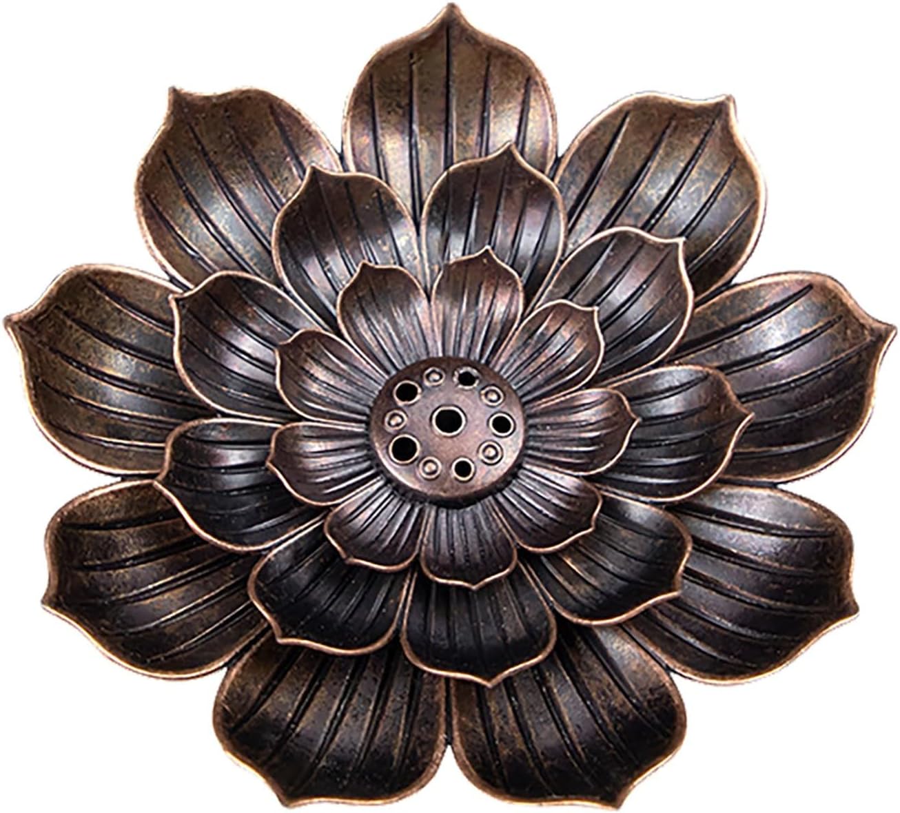 Nudsfuii Metal Incense Holder Statue for Home Decor