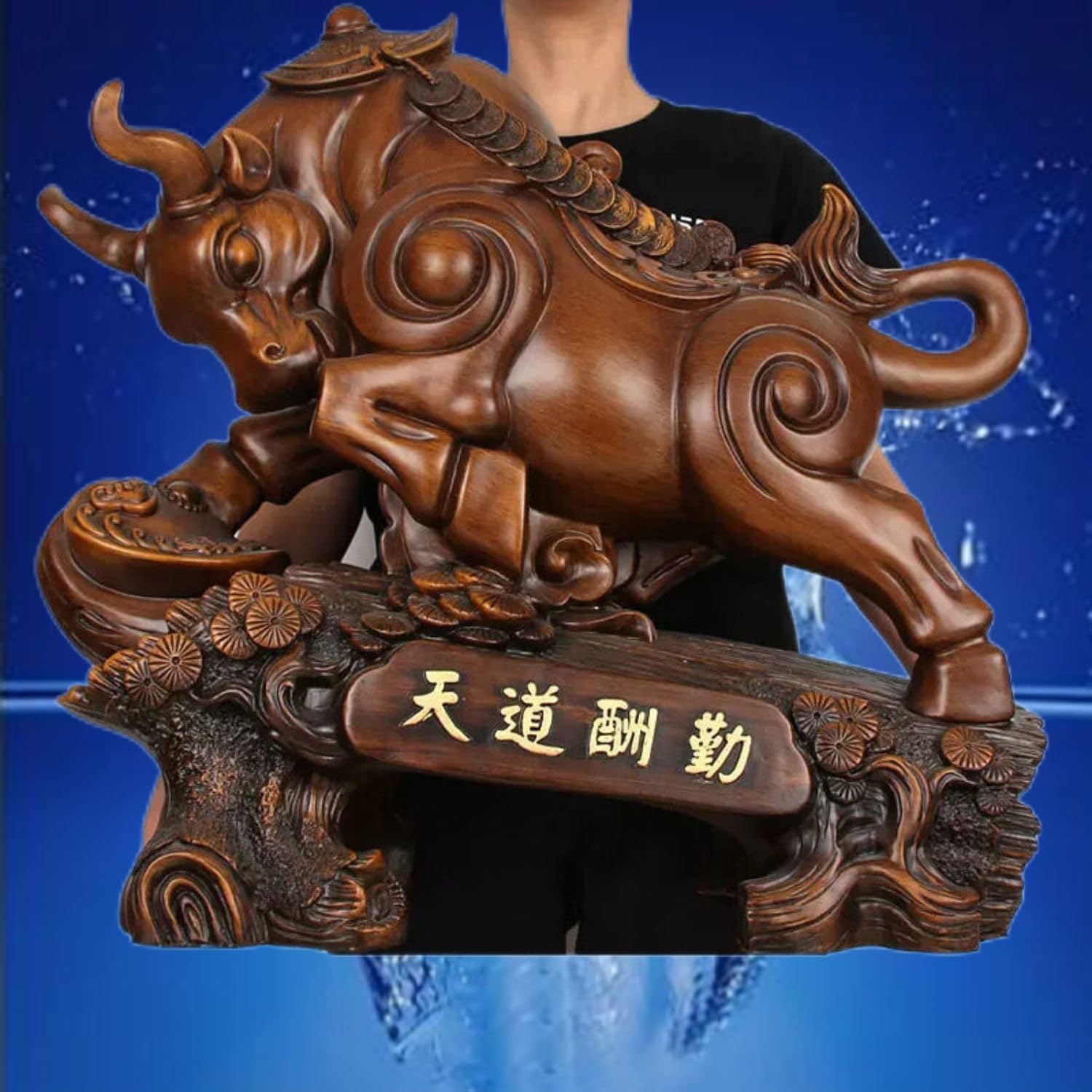 Large Feng Shui Ox Statue for Wealth and Prosperity