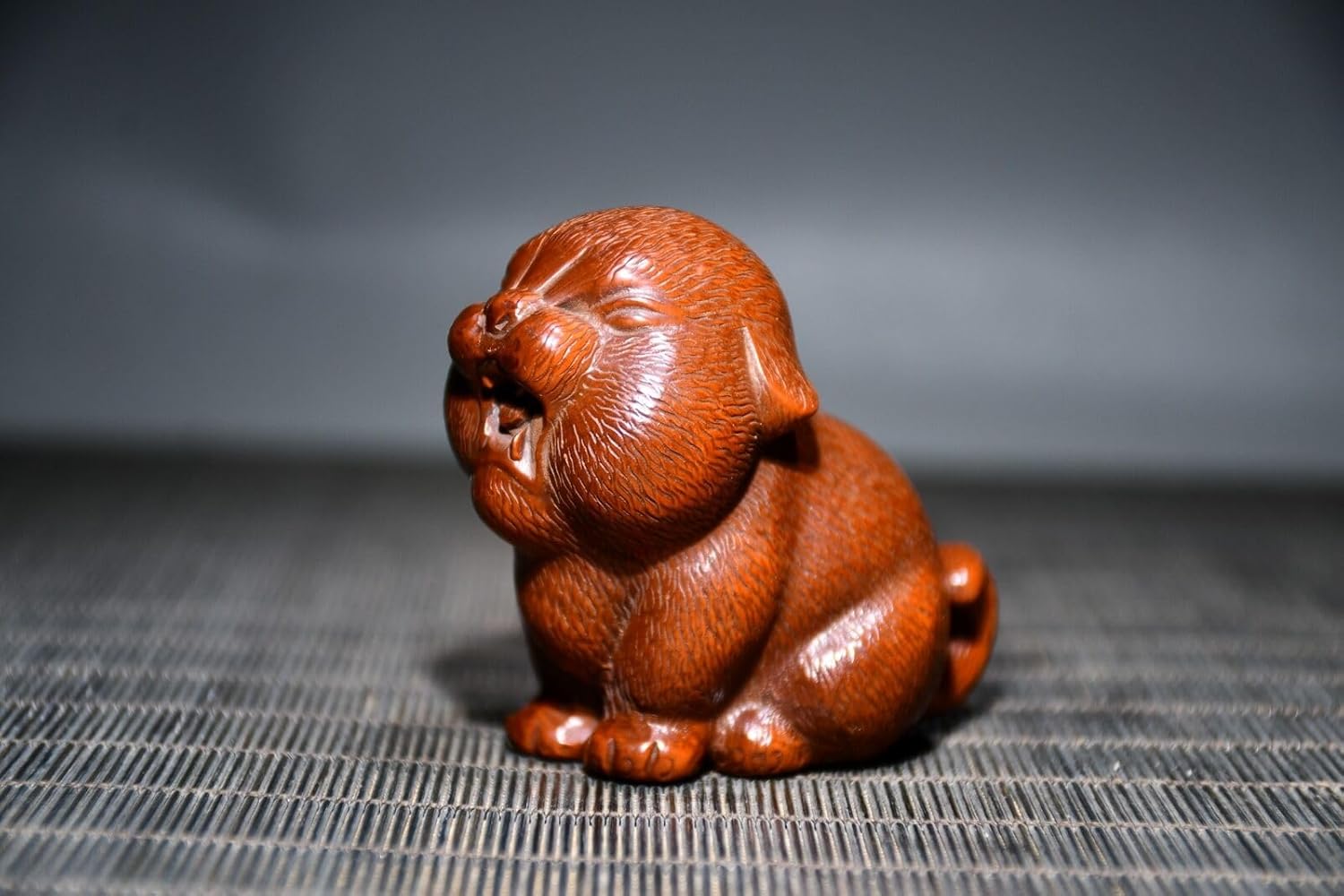LimpaC Boxwood Tiger Roar Meditating Sculpture