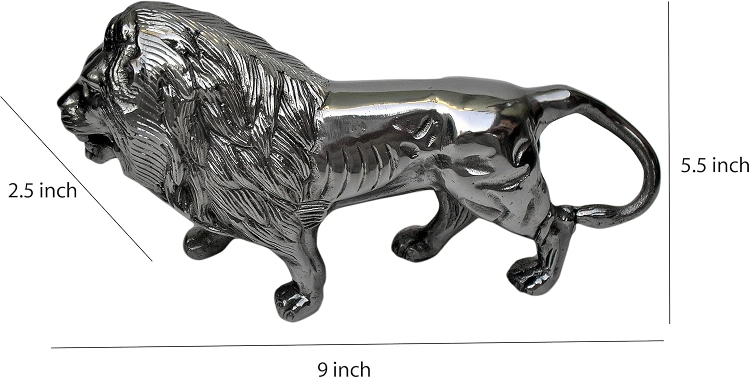 Aluminum Lion Statue Durable Home Decor Sculpture