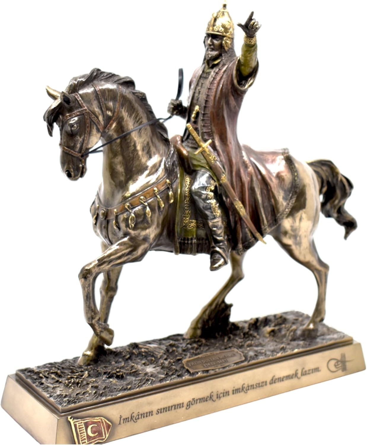Generic Fatih Sultan Mehmet Bronze Statue - Ottoman History Decor