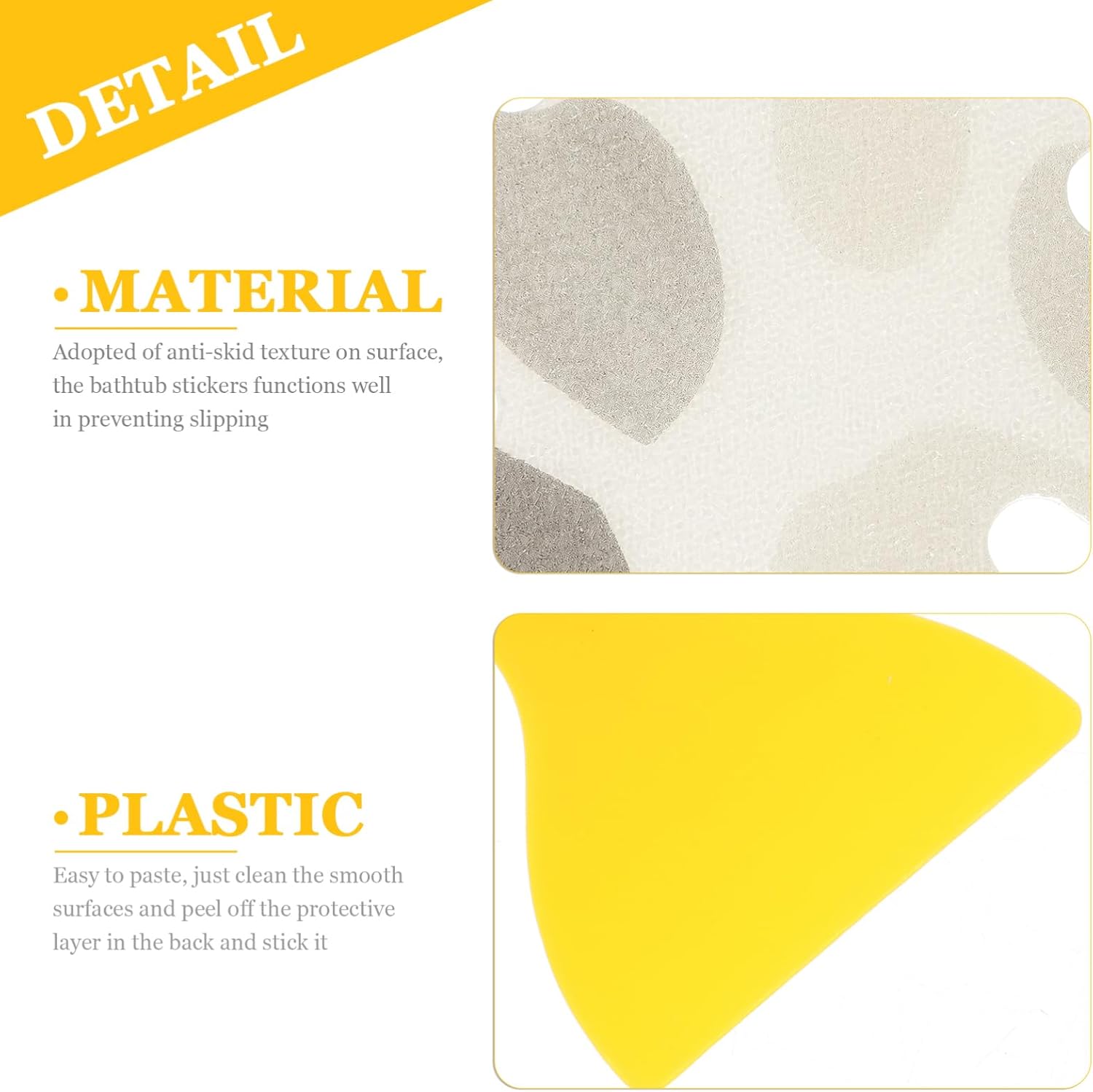 1Set Flower Shape Non-Slip Bathroom Stickers