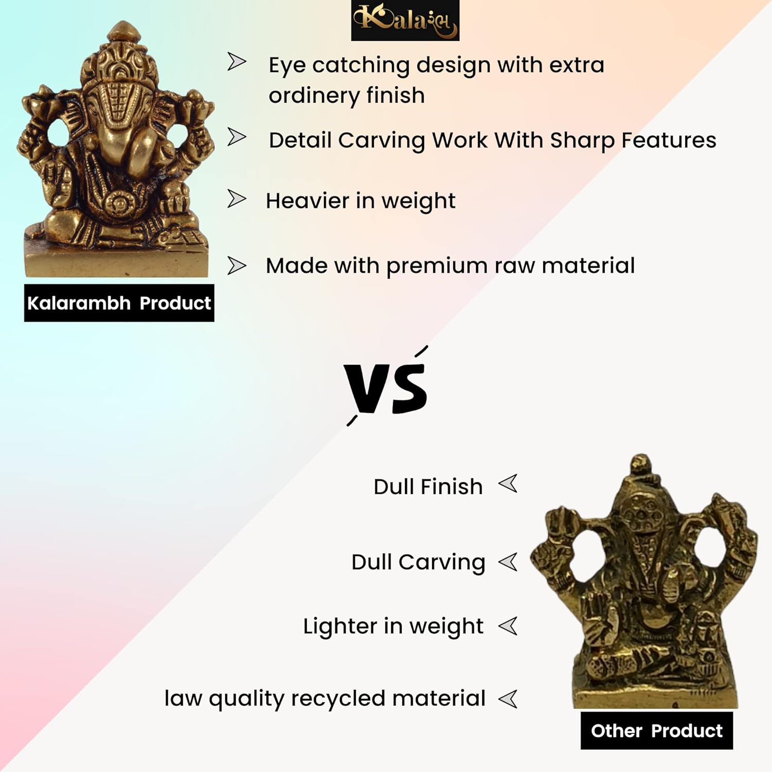 Bharat Haat Brass Ashoka Stambh Decorative Sculpture