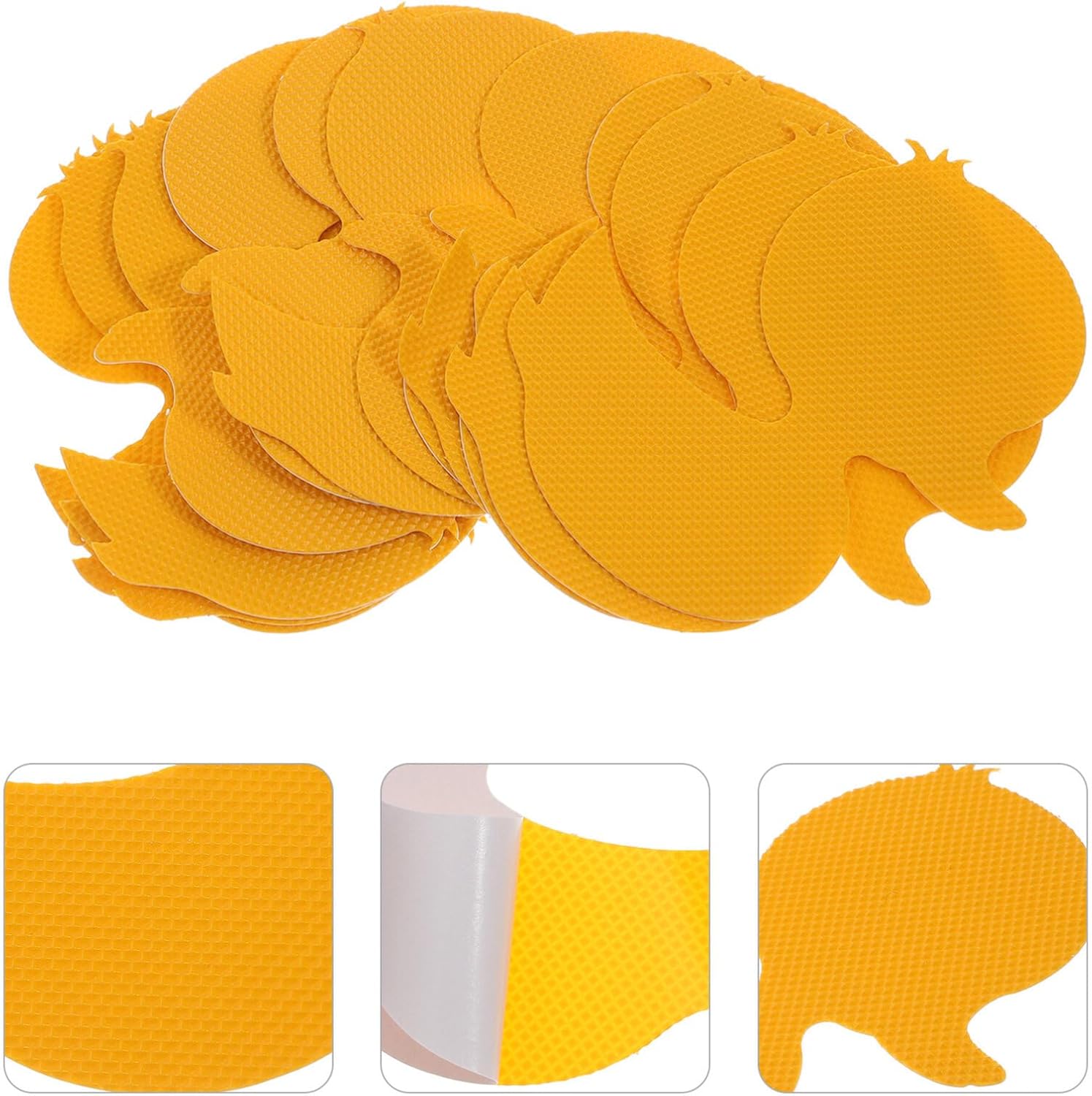Ciieeo 12pcs Duck Non-Slip Bathtub Stickers