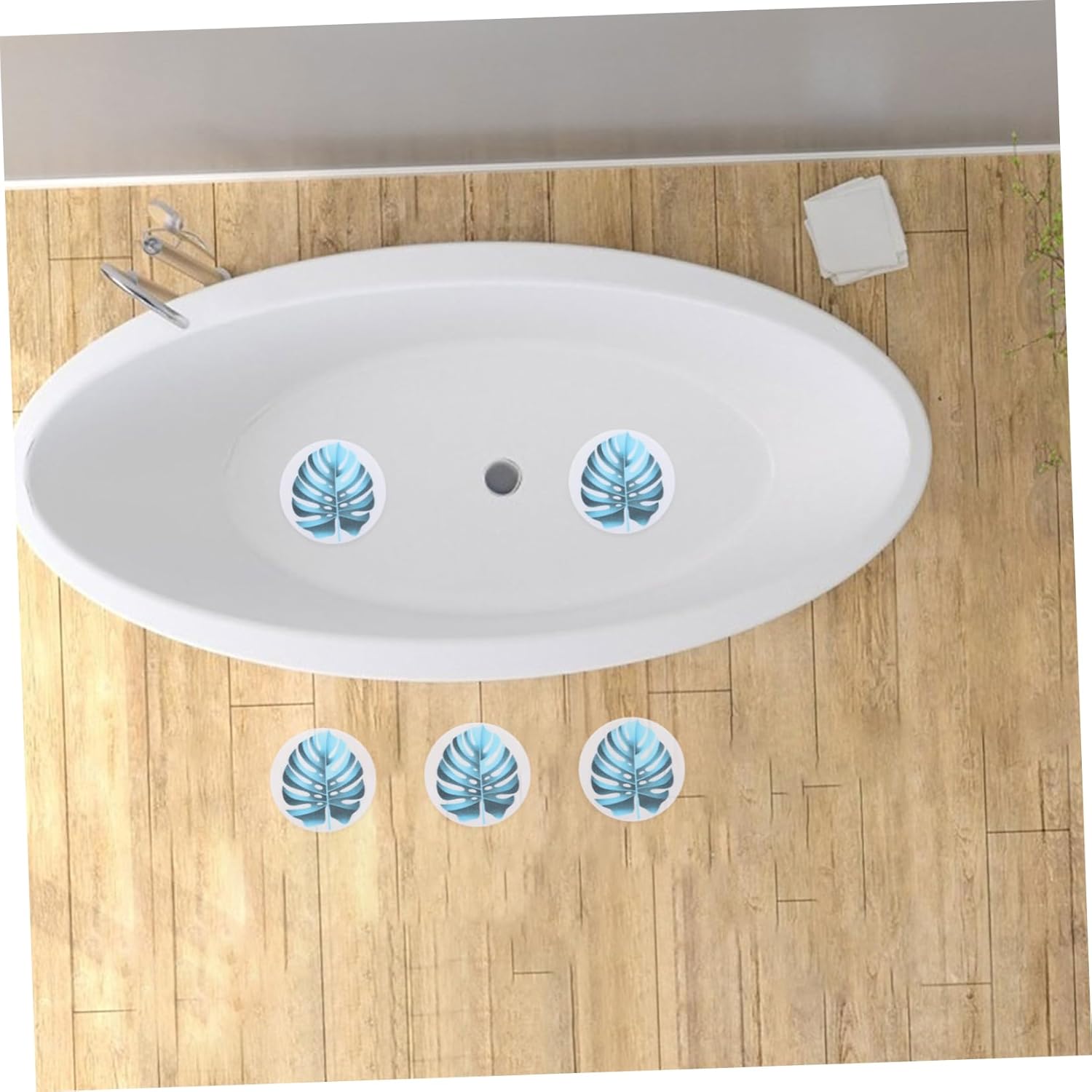 VOSAREA Leaf Shape Non-Slip Bath Decals
