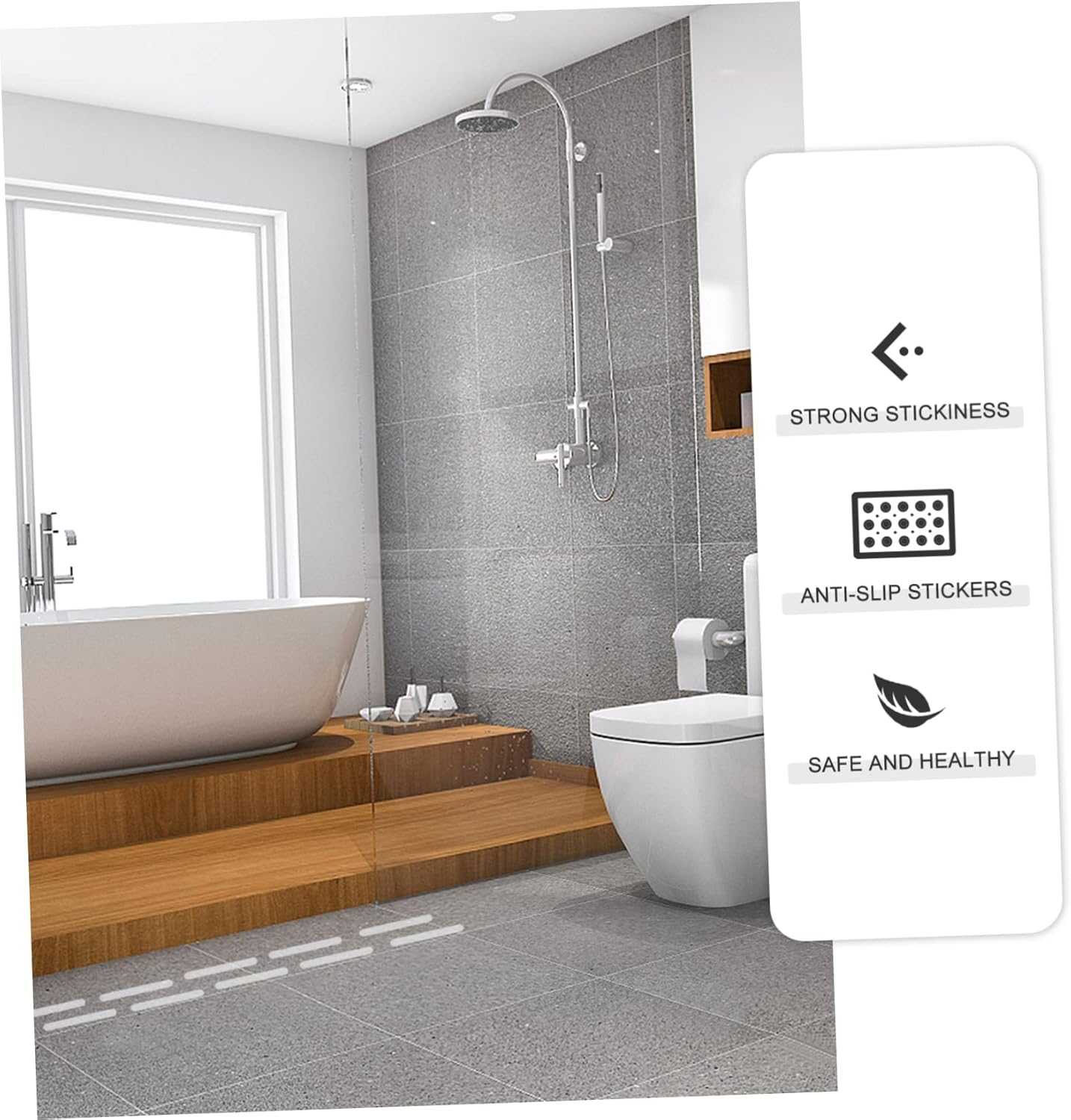 ABOOFAN Non-Slip Bath Safety Strips for Tubs Showers and Floors