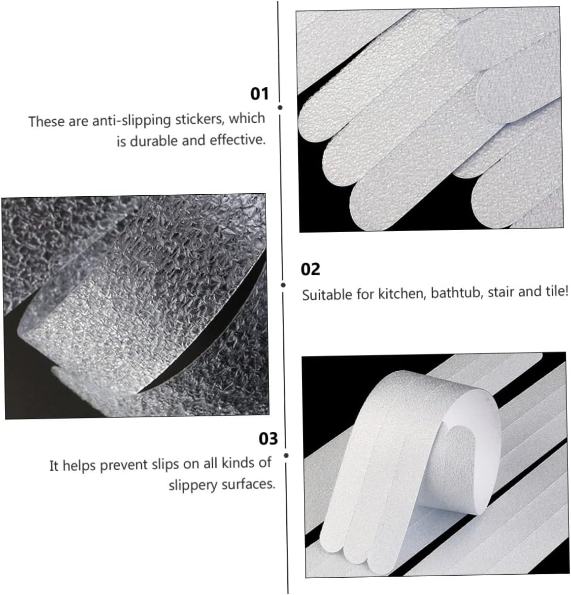 Cabilock Anti-Slip Tape 42pcs for Bathroom Kitchen